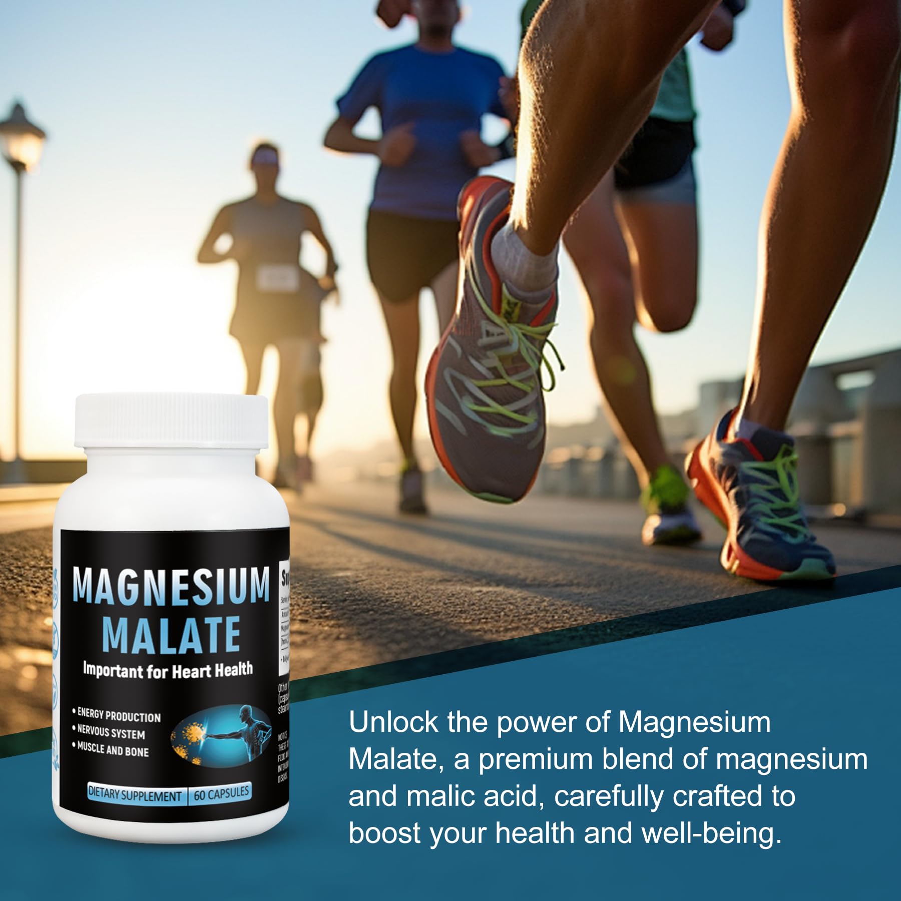 Laicuherb Magnesium Capsules for Bone and Muscle Health, 500 mg Magnesium Supplement, 60 Count, Vegetarian Capsules Laicuherb Au supplements