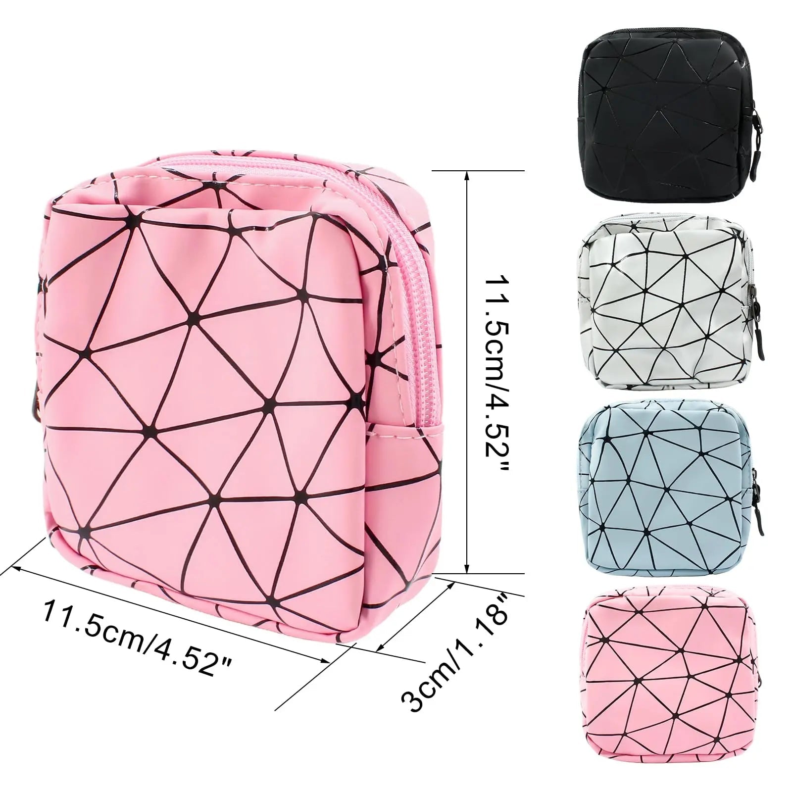Uenhoy 4 Pcs Sanitary Napkin Storage Bags with Zipper, Portable Waterproof Menstrual Cup Uenhoy Au supplements