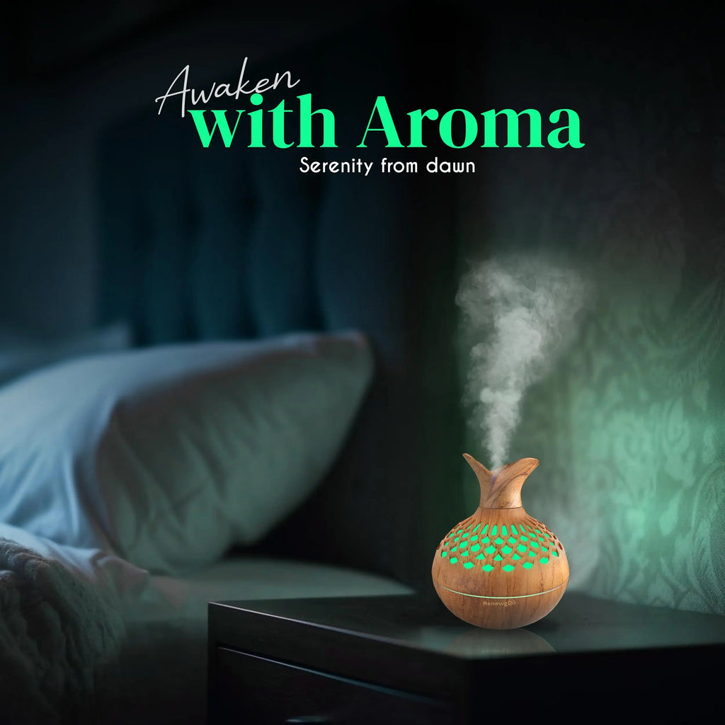 Aroma Diffuser for Essential Oils, Ultrasonic Aromatherapy Flower Oil Diffuser, Modern Cool Mist Renewgoo Au supplements