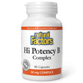 Natural Factors Hi Potency B Complex, 50 mg, 90 Capsules Natural Factors Au supplements