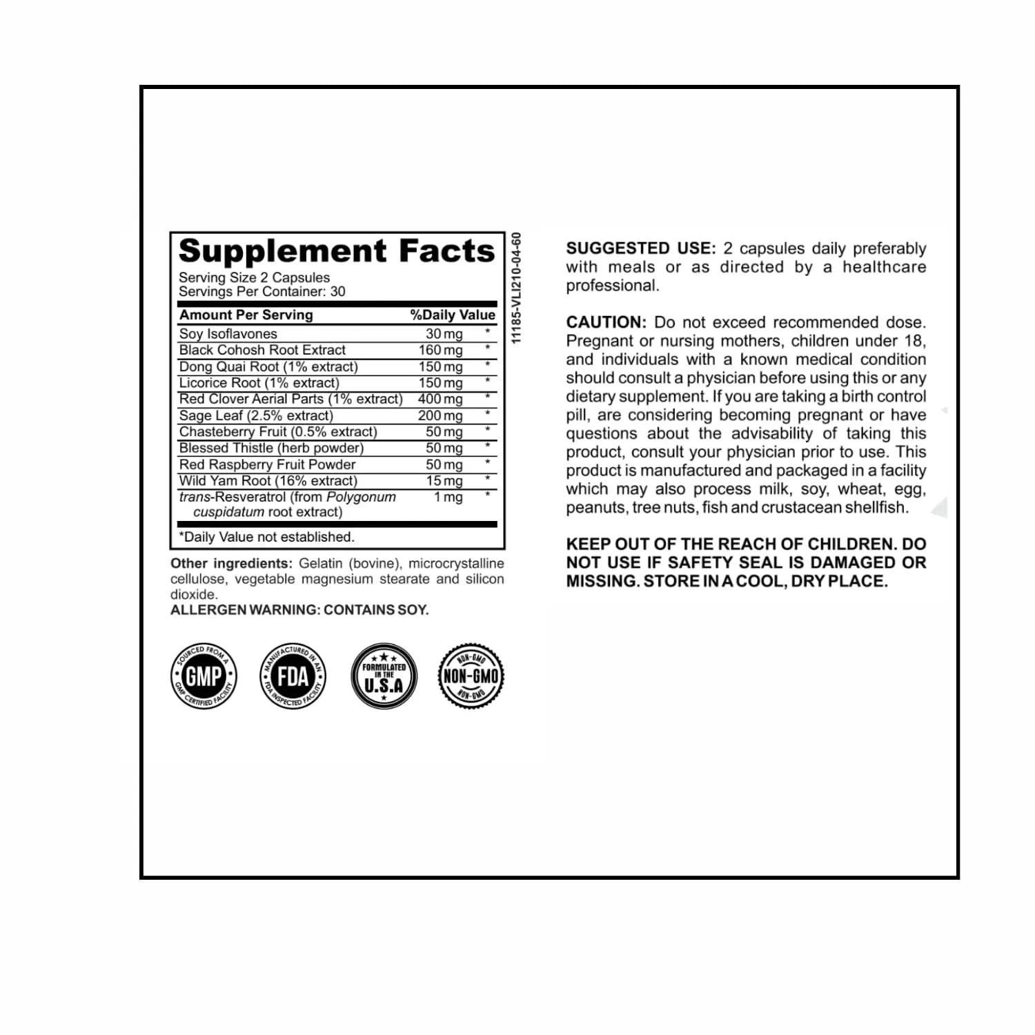 MenstrEaze PMS Relief & Hormone Balance for Women, with Black Cohosh, Vitex, Wild Yam MenstrEaze Au supplements