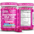 Clean Nutra Menopause Supplements for Women Chastberry Wild Yam Gummies Inositol Black Cohosh Magnesium Red Clover DIM Supplement B6 Magnesium Glycinate Glycine Vitex Hormone Balance Gummy Vitamins Clean Nutraceuticals Au supplements