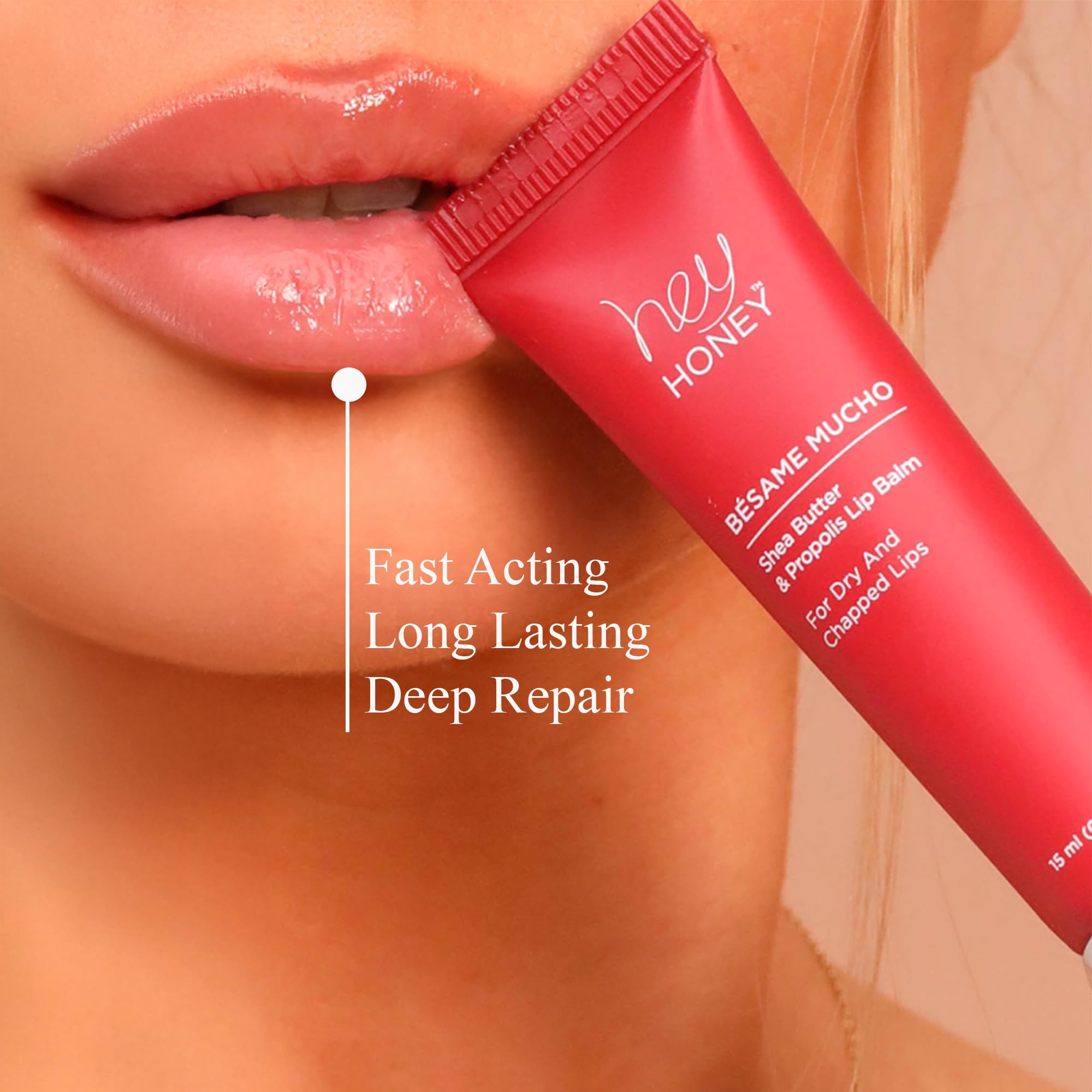 Hey Honey Skincare Bésame Mucho Shea Butter & Propolis Lip Balm | Intensive Hydration