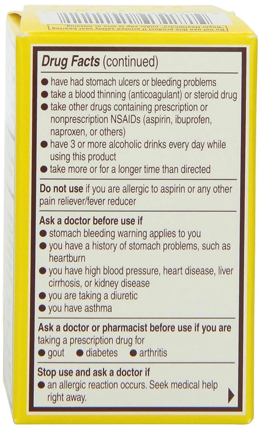 Genuine Bayer Aspirin 325mg Tablets, 24-Count (Pack of 2) Bayer Au supplements