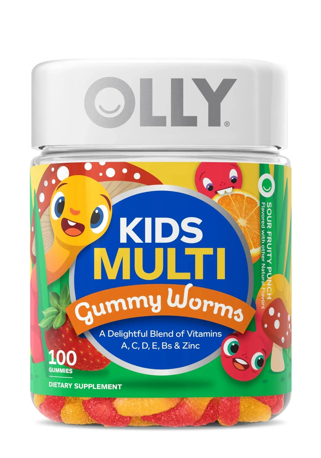 OLLY Kids Multivitamin Gummy Worms, Overall Health and Immune Support, Vitamins and Minerals A, C, D, E, Bs and Zinc OLLY Au supplements