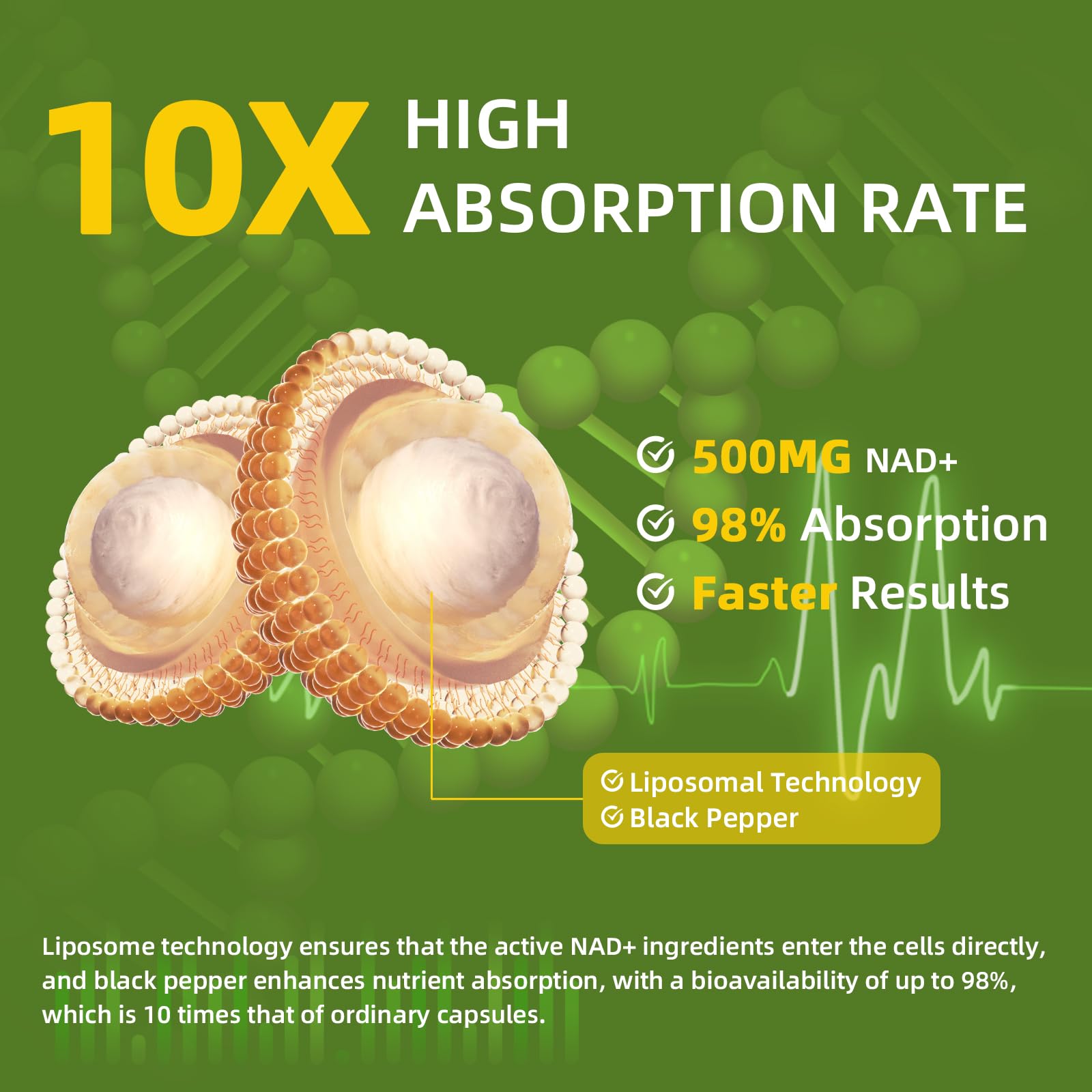 NAD+ Supplement for Women with Resveratrol , 20-in-1 NAD Plus Supplement with Liposomal Nicotinamide Riboside Boost NAD+ Levels for Cell Repair Energy, Antioxidant,Focus - 60 Vegan Capsules GREENPEOPLE Au supplements