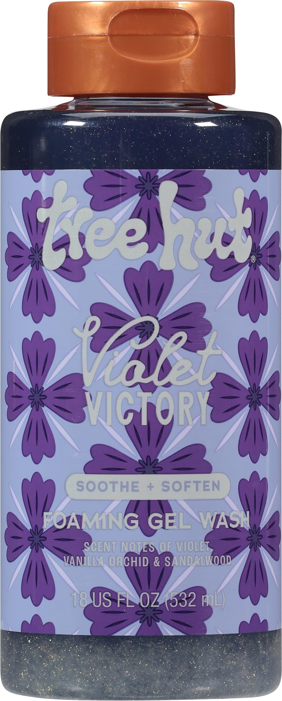 Tree Hut Violet Victory Foaming Gel Wash, Hydrating & Moisturizing Body Wash with Shea Butter & Natural Oils