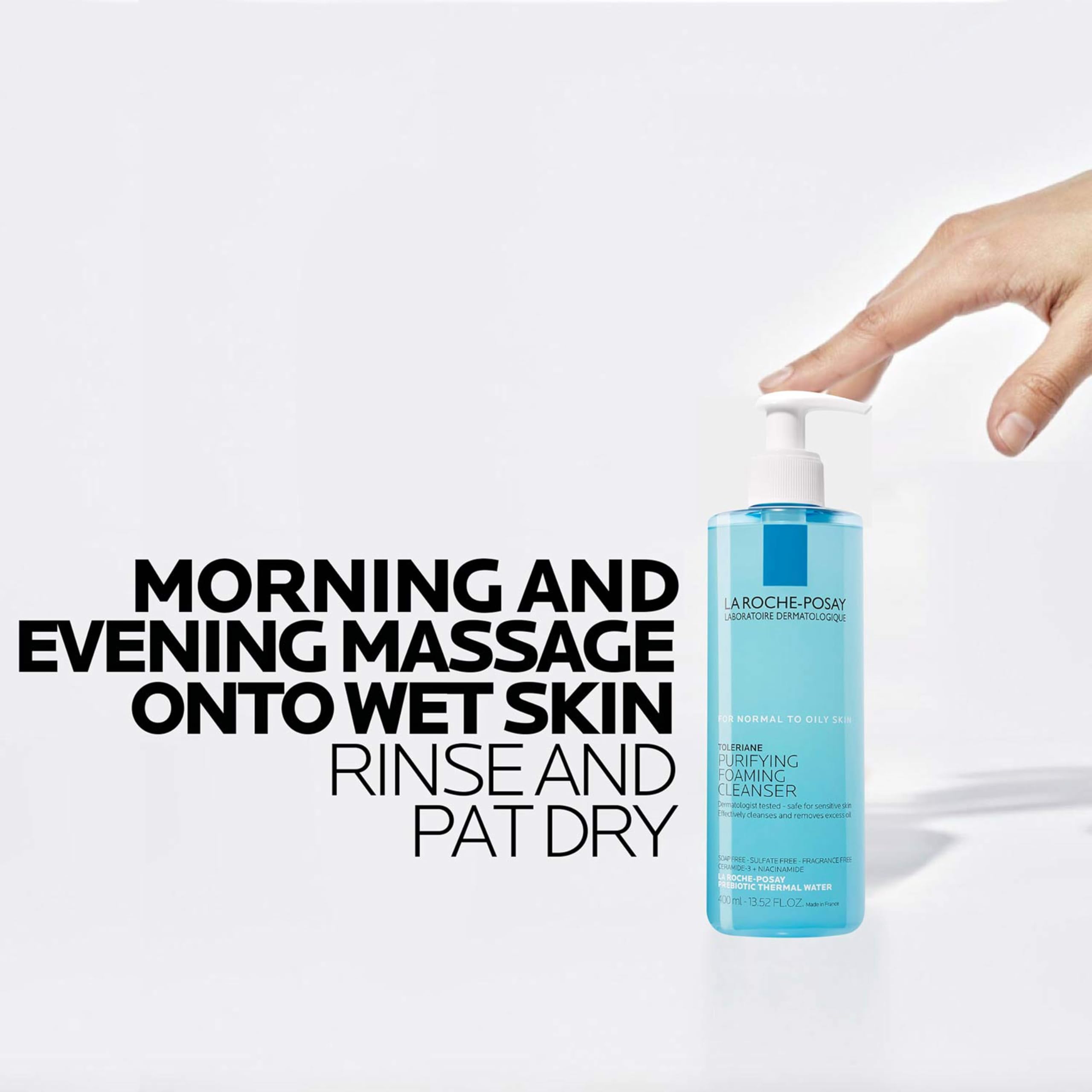 La Roche-Posay Toleriane Purifying Foaming Facial Cleanser, Oil Free Face Wash for Women & Men with Niacinamide + Ceramides