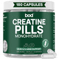 BOD Creatine Monohydrate Capsules – 45 Servings (4 Capsules = 5 g) – Ultra-Pure 200 Mesh Creatine Monohydrate – Strength, Power, Muscle Growth & Recovery Bod Au supplements
