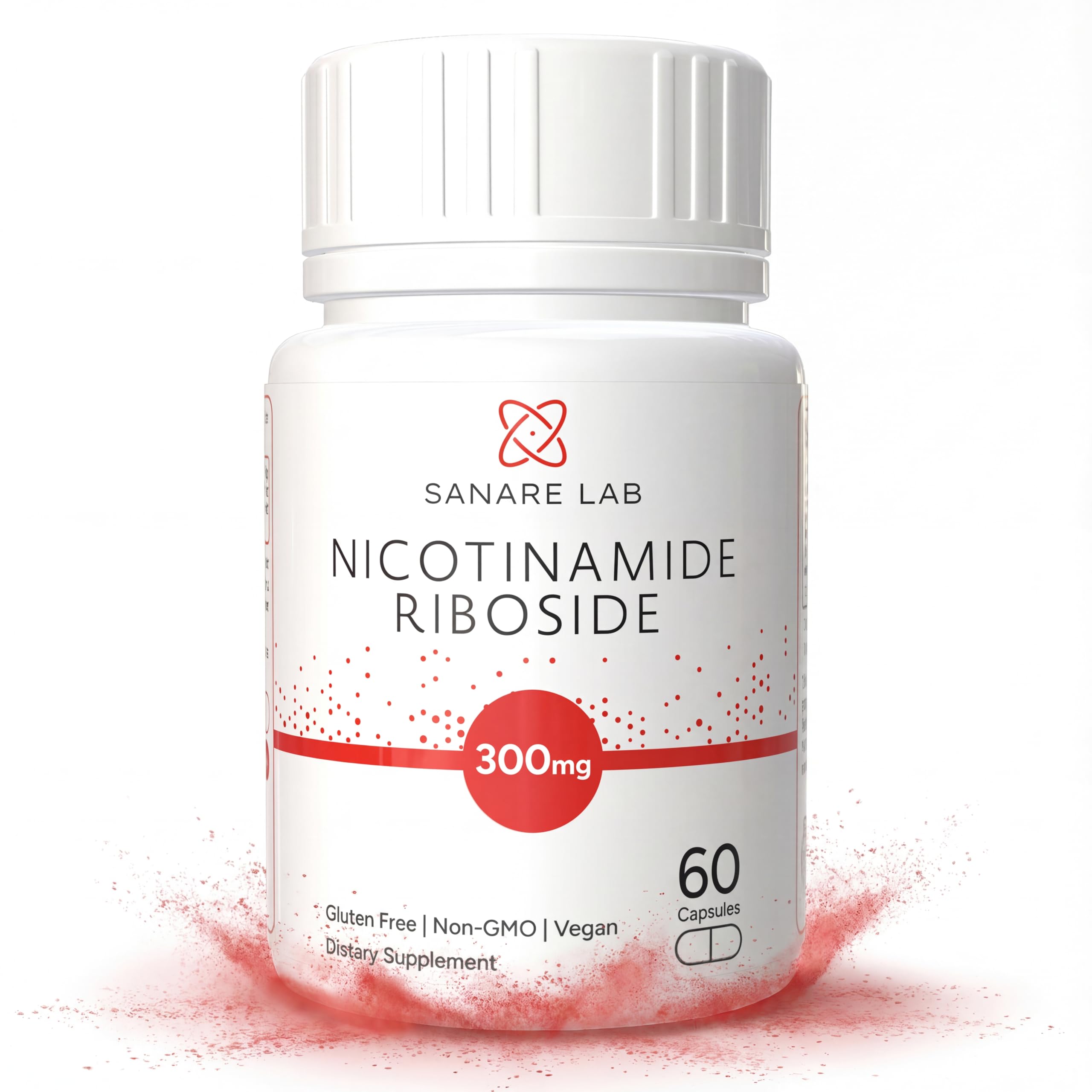 Sanare Lab NAD+ Supplement with Nicotinamide Riboside (NR) 300 mg | Cellular Energy & Metabolism Support | 60 Capsules Sanare Lab Au supplements