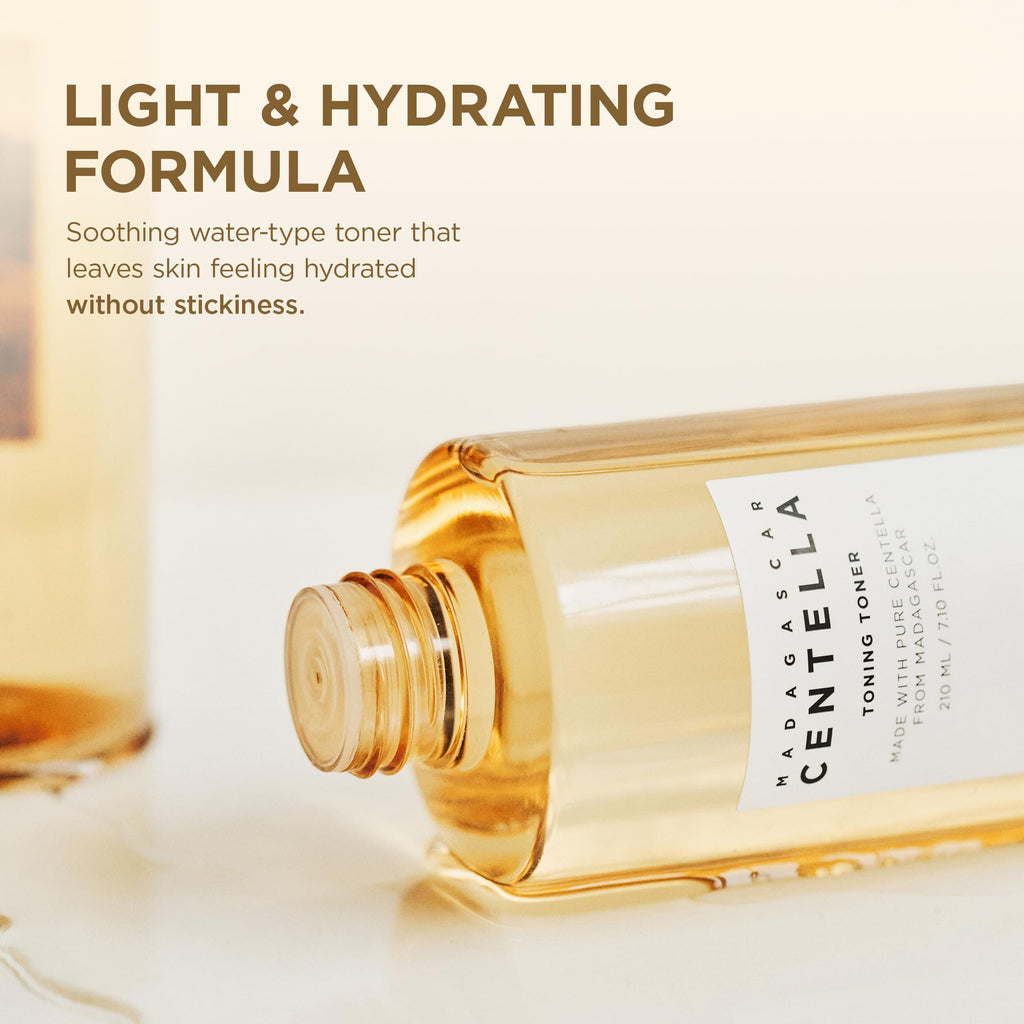 SKIN1004 Centella Toning Toner 7.10 fl.oz, 210ml, Korean Face Toner with Madagascar Centella Asiatica & Hyaluronic Acid for Hydrating