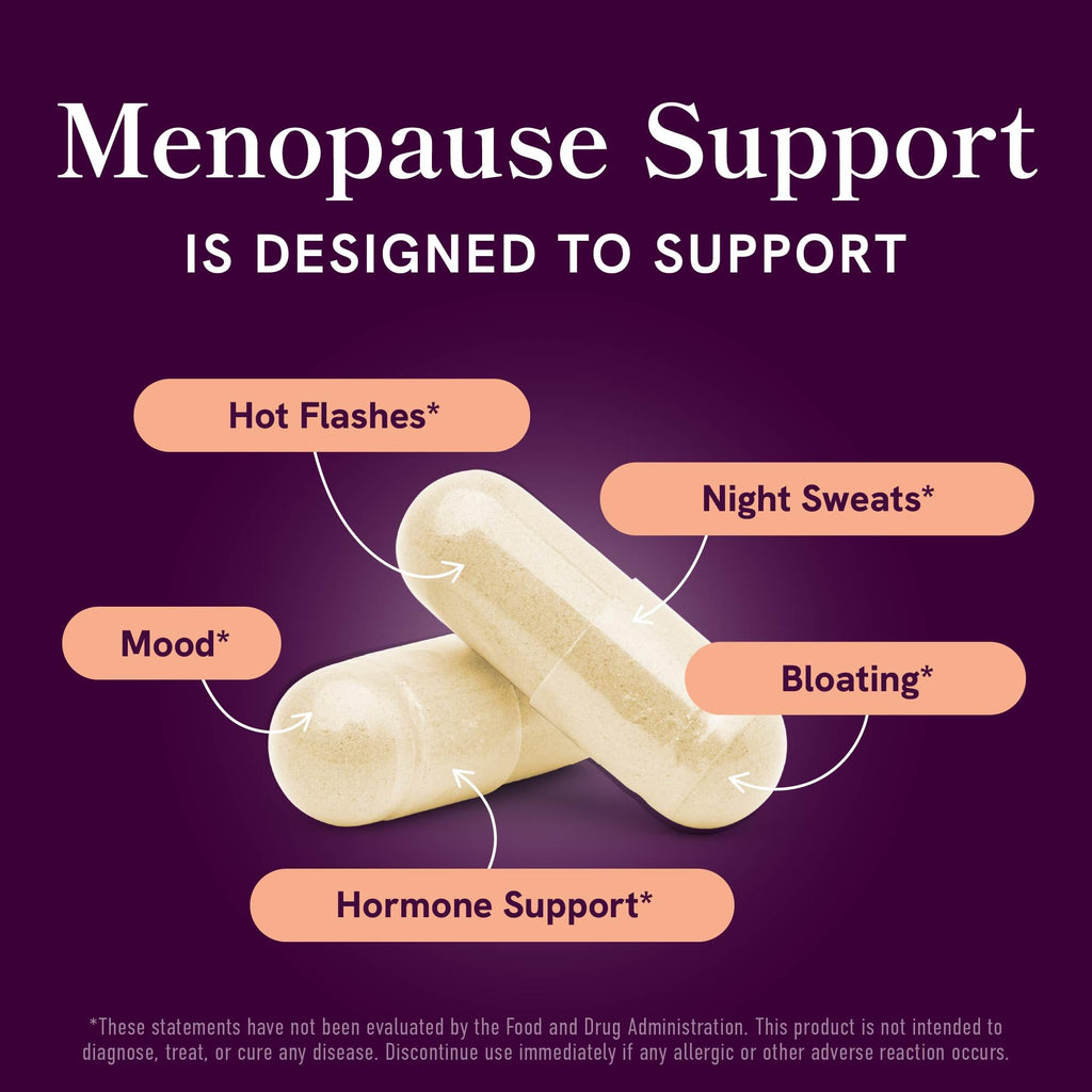 Menopause Support with Prebiotics and Probiotics for Women | Hormone Balance, Hot Flashes & Night Sweats | 50 Billion CFU, DIM & Black Cohosh | Triple Action Menopause Supplements for Women | 30 Ct SMNutrition Au supplements