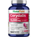 NusaPure Corydalis Root Extract 20:1 - Suitable for Vegetarian/Vegan, Non - GMO - 1000 mg - 180 Capsules NusaPure Au supplements