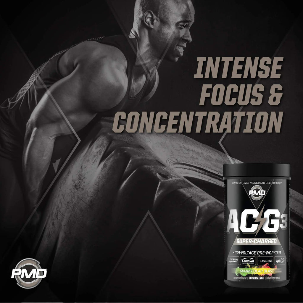 PMD Sports ACG3 Supercharged - Pre Workout - Powerful Strength, High Energy, Maximize PMD Au supplements
