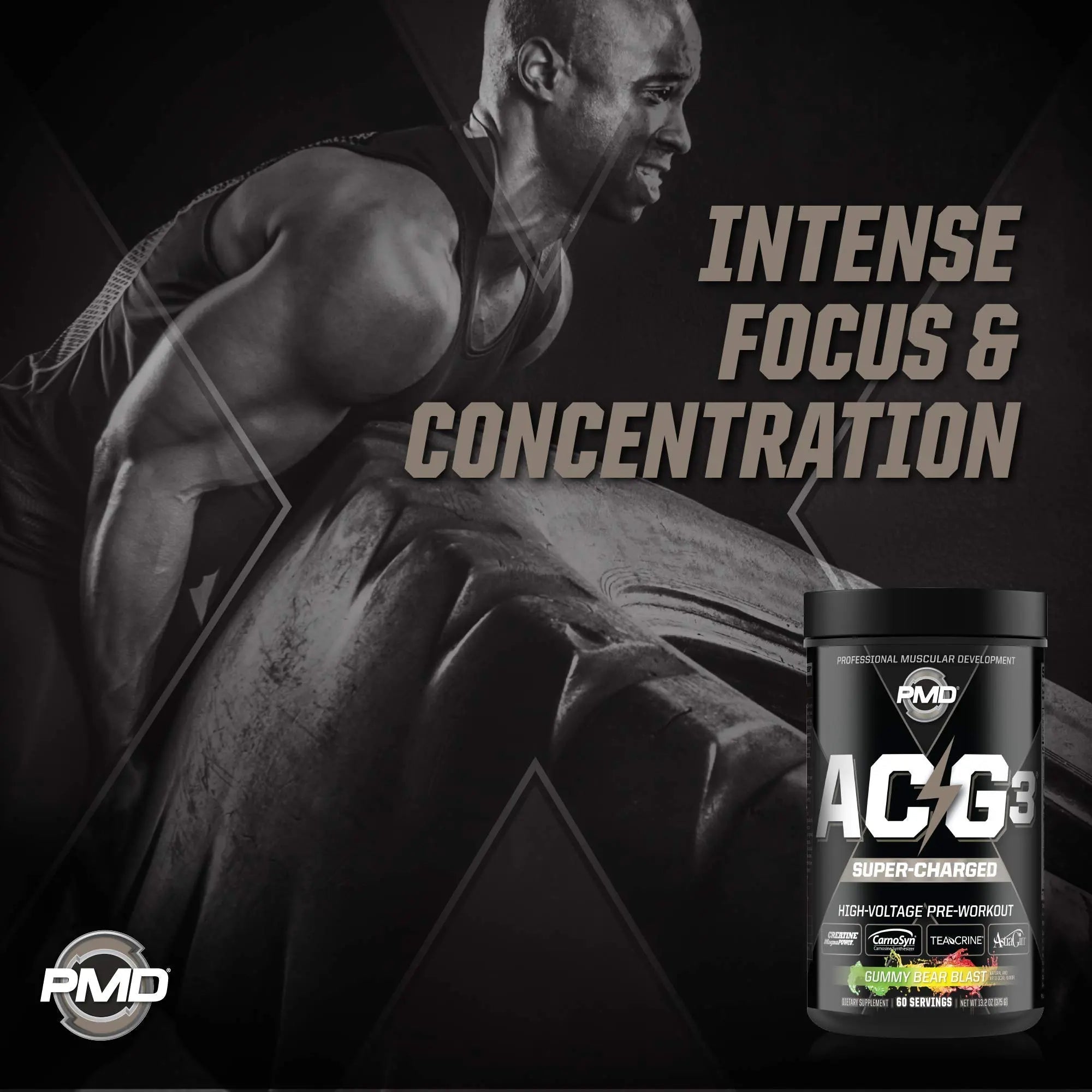 PMD Sports ACG3 Supercharged - Pre Workout - Powerful Strength, High Energy, Maximize PMD Au supplements