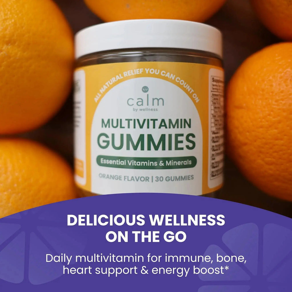 Calm by Wellness Multivitamin Gummies - All Natural Vegan Adult Multivitamin Gummy - Packed with Antioxidant Vitamins C & E, B12, B6 Calm by Wellness Au supplements