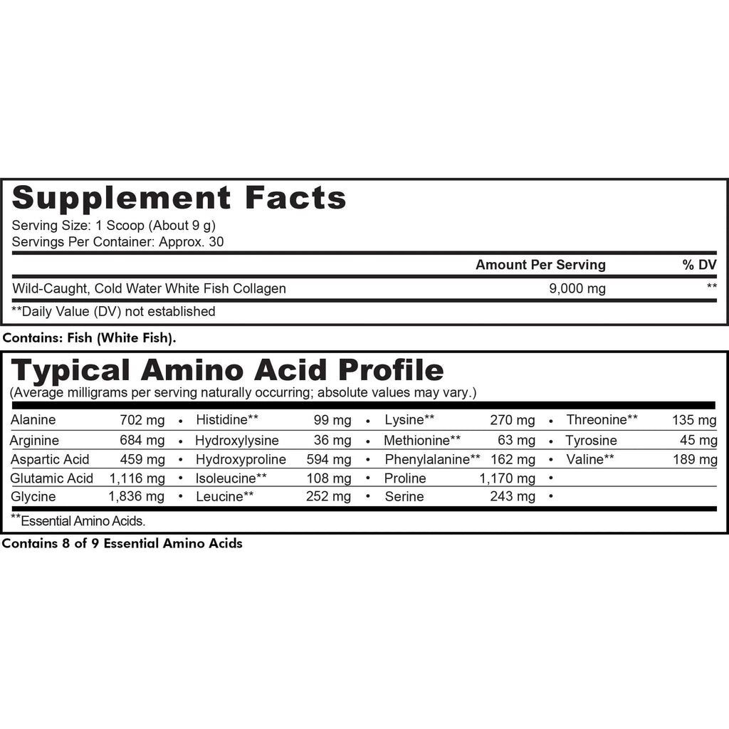 Codeage Marine Collagen Powder - Wild-Caught Hydrolyzed Fish Collagen Peptides - Type 1 & 3 Collagen Codeage Au supplements