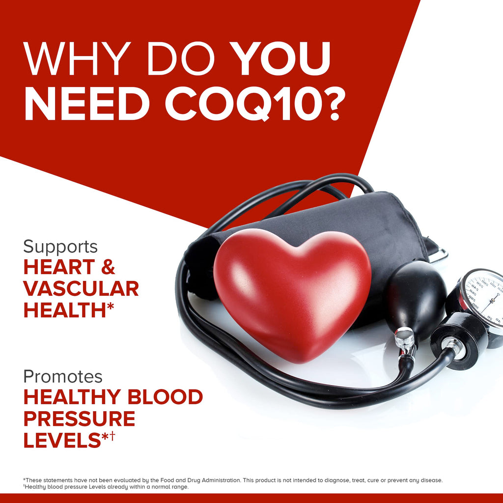 Qunol Ultra CoQ10 100mg, 3x Better Absorption, Patented Water and Fat Soluble Natural Supplement Form of Coenzyme Q10