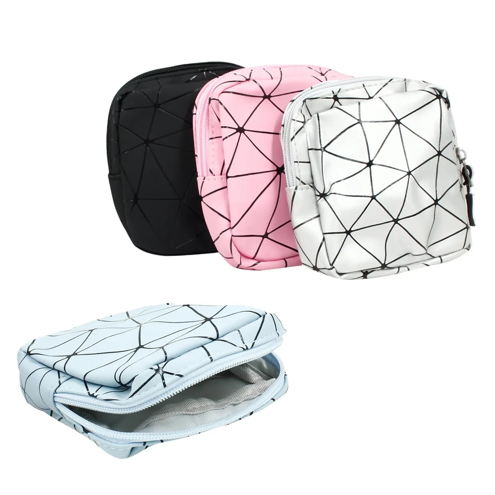 Uenhoy 4 Pcs Sanitary Napkin Storage Bags with Zipper, Portable Waterproof Menstrual Cup Uenhoy Au supplements