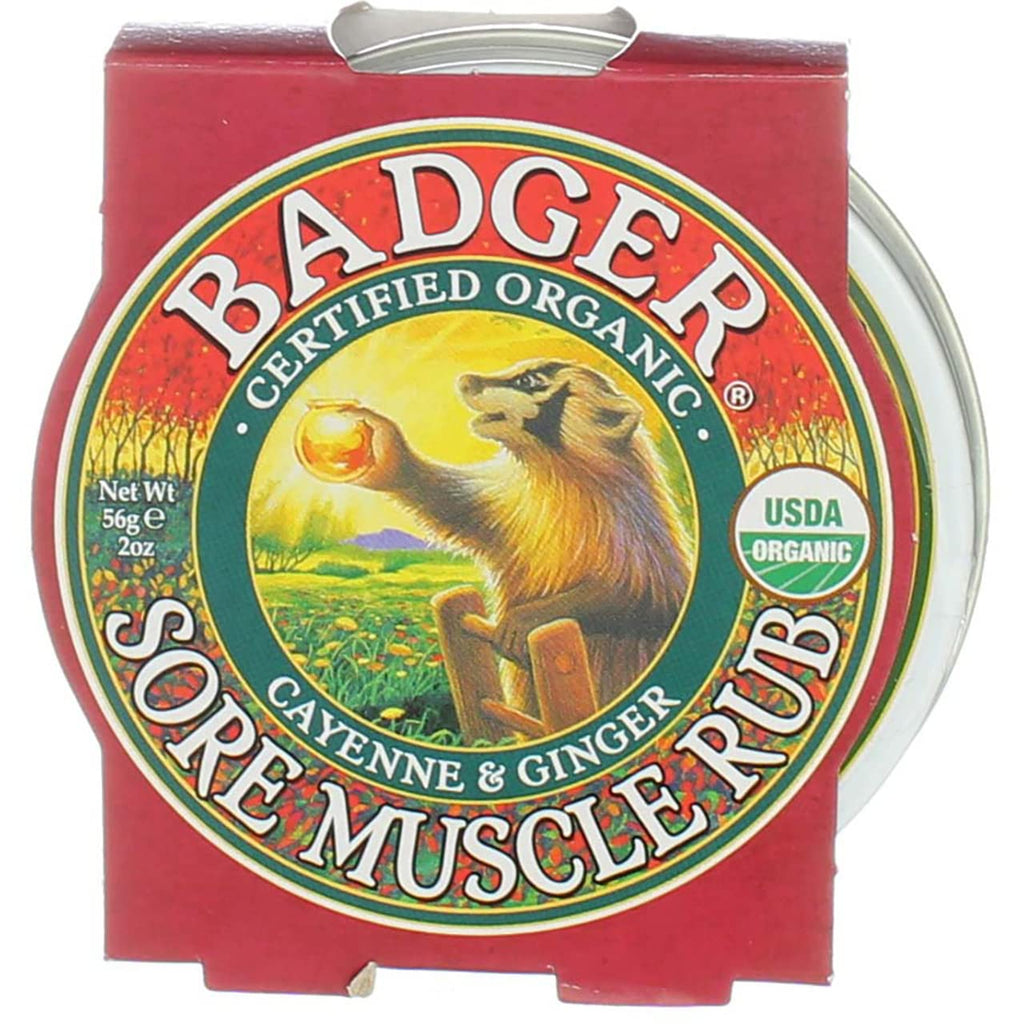 Badger Sore Muscle Rub 2z Size 2z Badger Sore Muscle Rub 2z Tin 2z Badger Au supplements