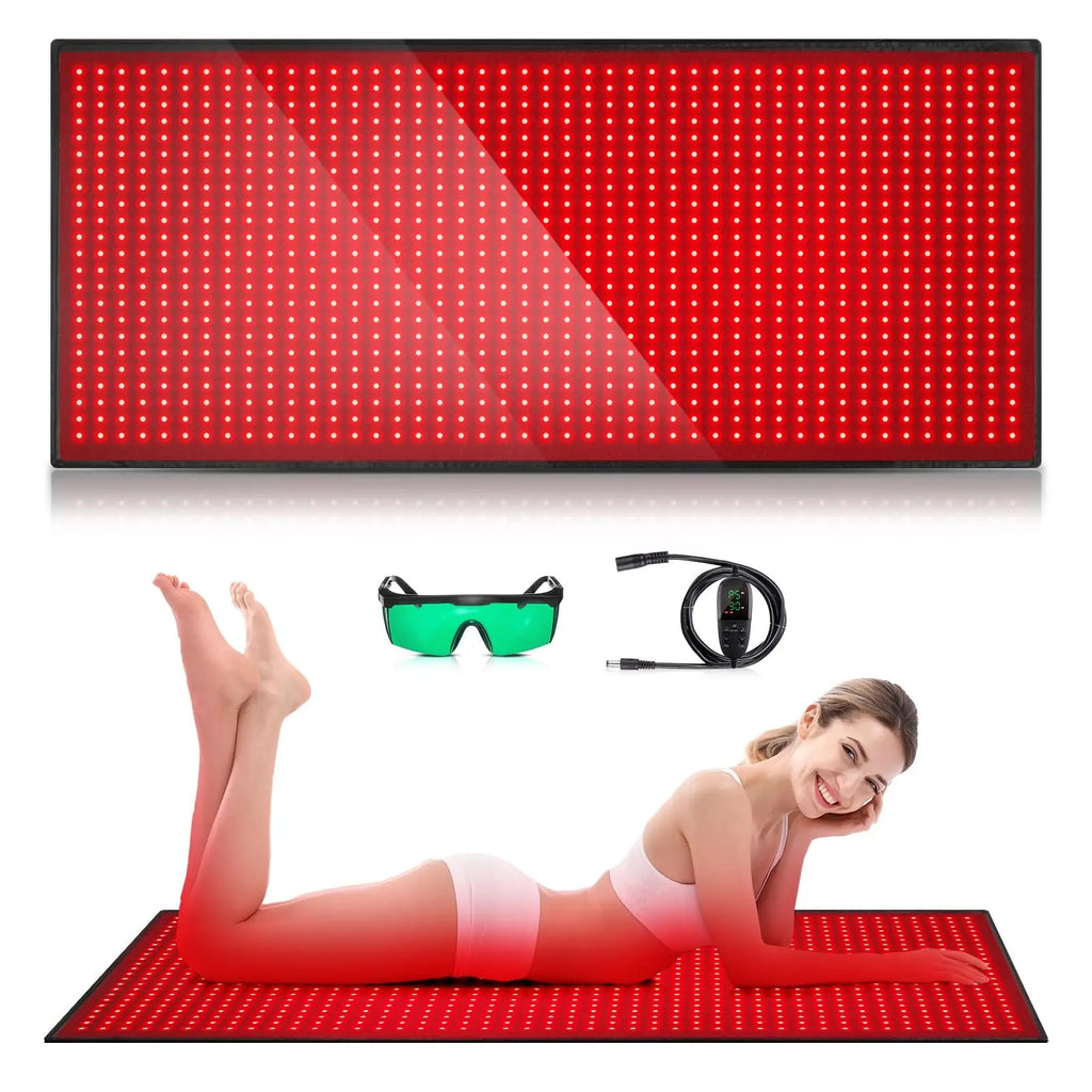 Red Light Therapy Mat for Body, 71"x 31" Red Light Therapy Blanket Red Near Infrared 660nm 850nm GMOWNW Au supplements