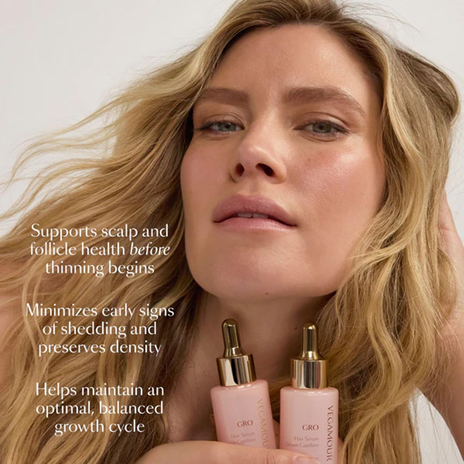 VEGAMOUR GRO Hair Serum for Hair Thinning, Thicker Fuller Looking Hair, Non Oily Tonic, 3 pack, 90 day supply VEGAMOUR Au supplements