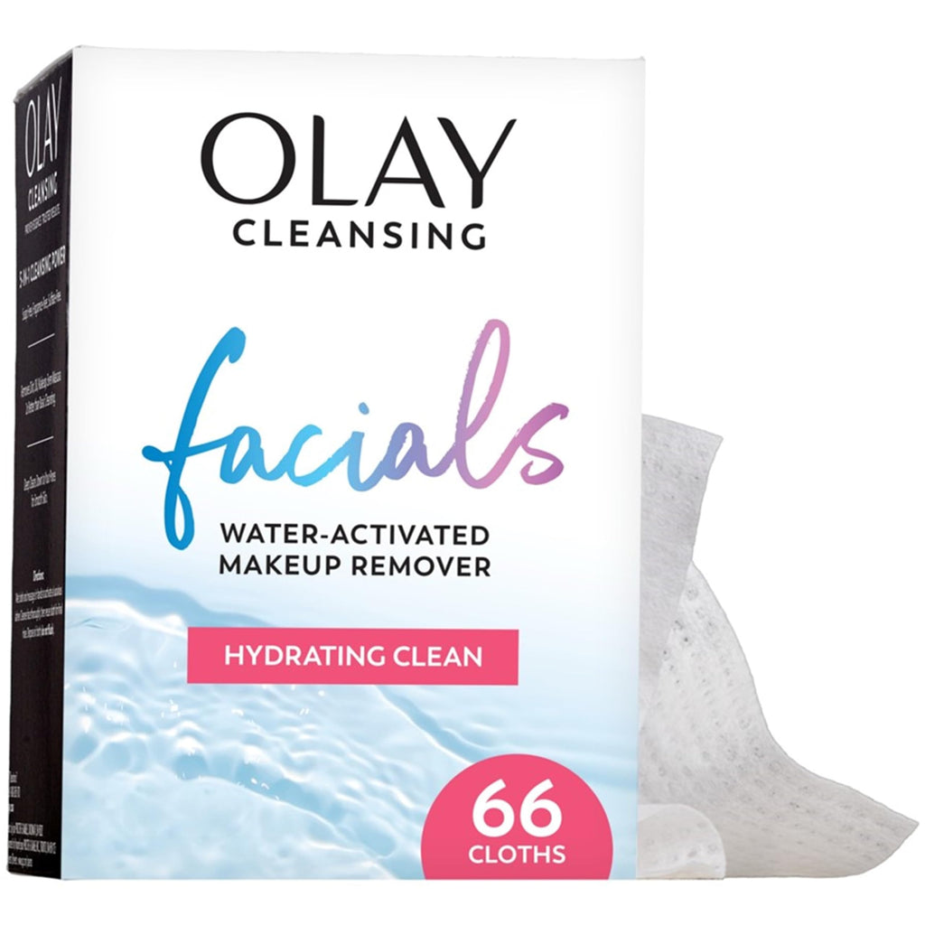 Olay Makeup Remover Wipes, Daily Facials Hydrating Face Cleanser for Normal to Dry Skin