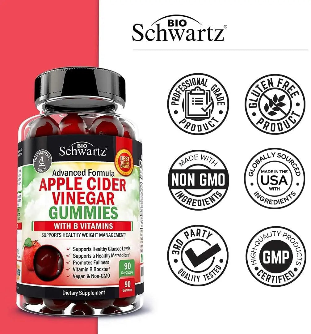 Apple Cider Vinegar Gummies for Weight Loss - ACV Gummies with The Mother BioSchwartz Au supplements