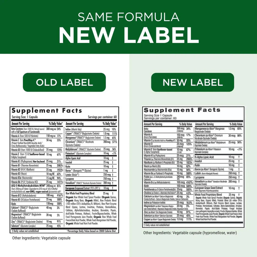 EMERALD LABS Complete 1-Daily Multi - Complete Multivitamin for Men & Women with Vitamin C, Methylated Folate, Whole-Food Blend & More EMERALD LABS Au supplements