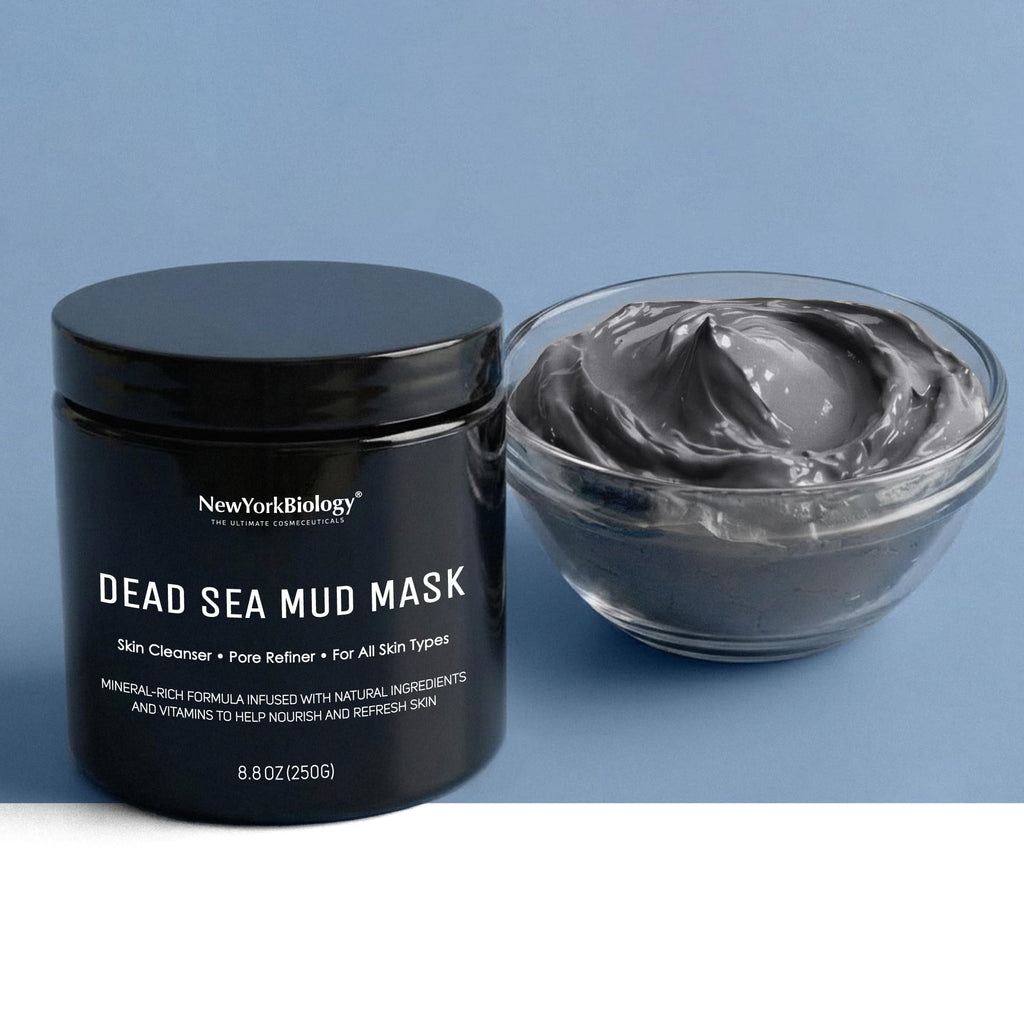 New York Biology Dead Sea Mud Mask for Face and Body | Spa Quality Pore Refiner for Oily Skin | Natural Skincare for Women & Men