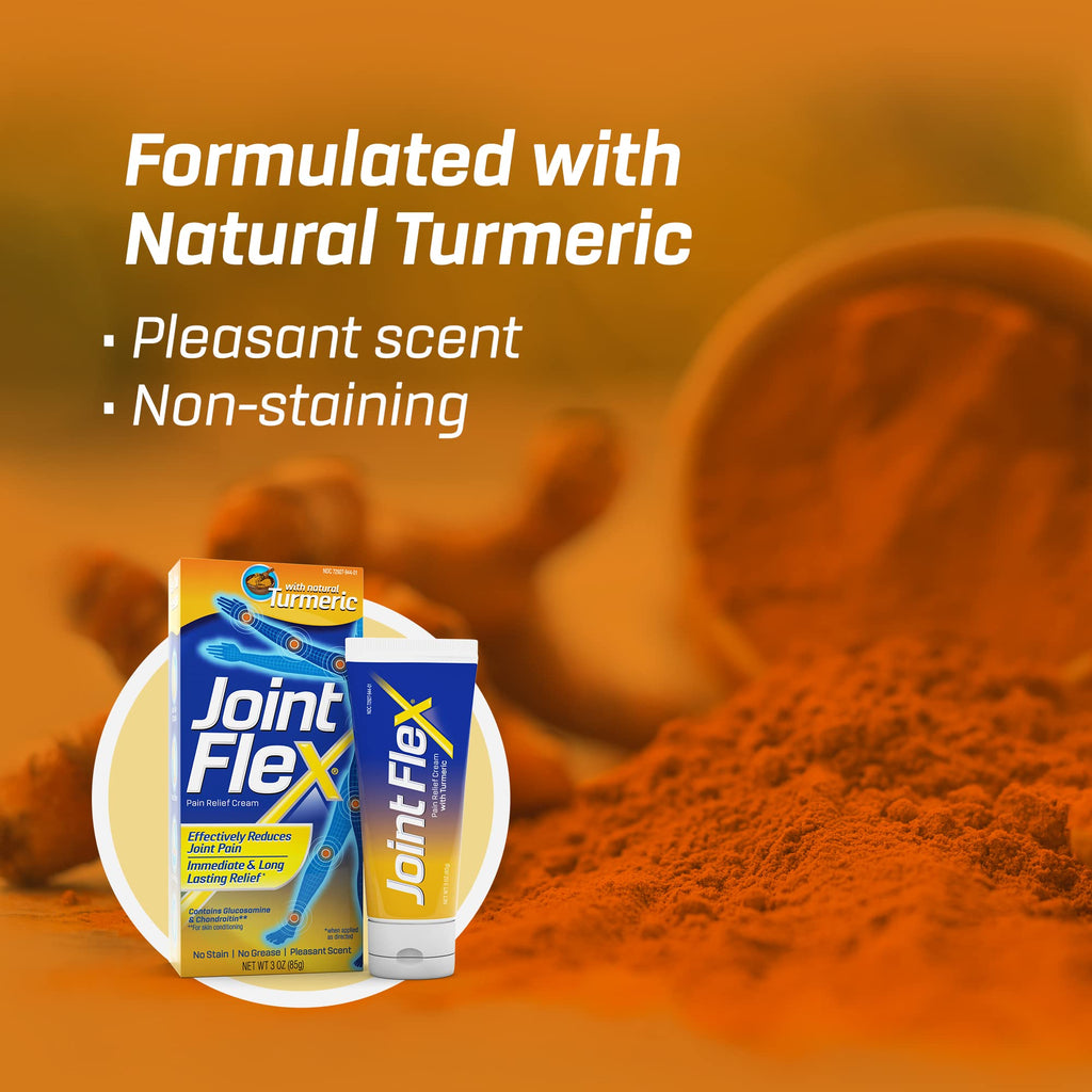 JOINTFLEX Pain Relief Cream with Turmeric, Arthritis Pain Relief, Joint Pain Relief, 3 Ounce Tube JointFlex Au supplements