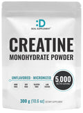 DEAL SUPPLEMENT Instant Creatine Monohydrate Powder, 5g Per Serving – 60 Servings | Micronized, Unflavored, Fast Absorbing Formula