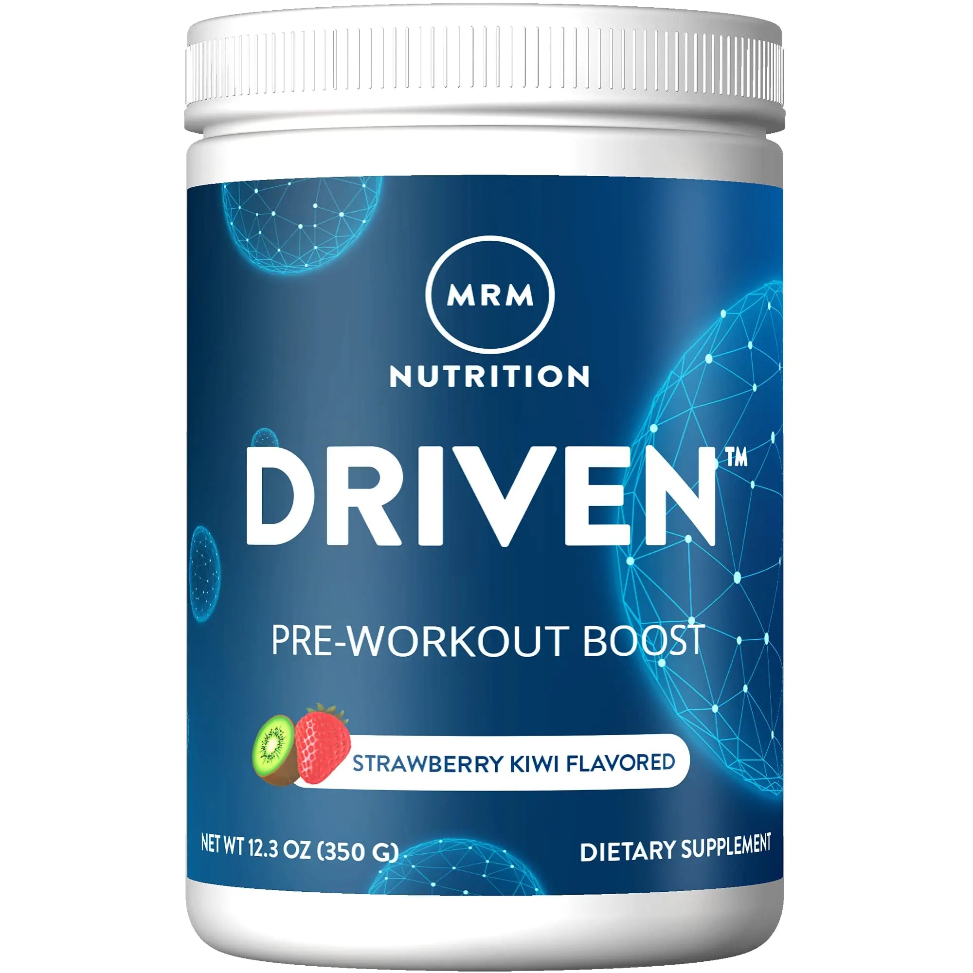 MRM Nutrition Driven Pre-Workout Powder | Strawberry Kiwi Flavored | 125mg Caffeine MRM Au supplements