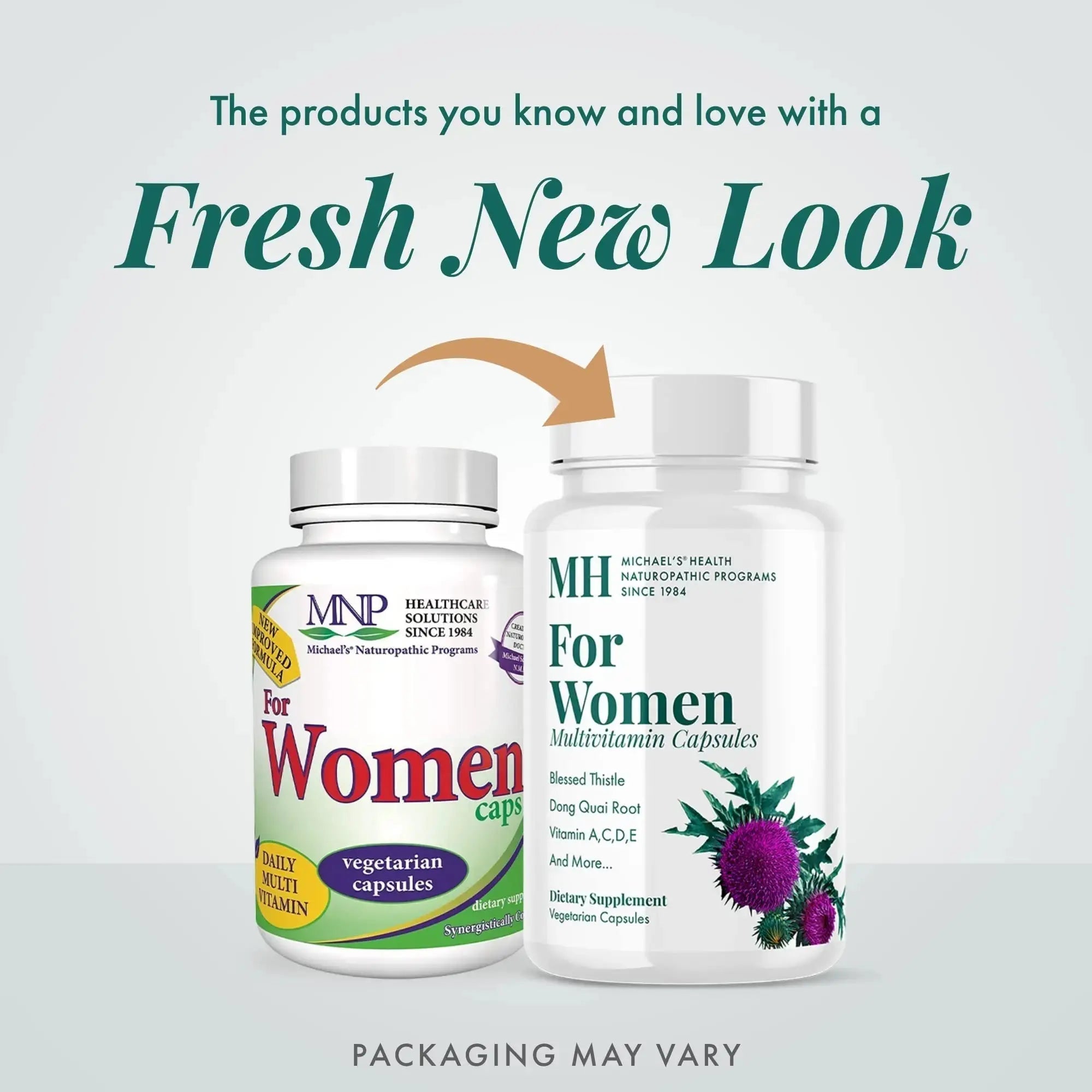 MICHAEL'S Health Naturopathic Programs for Women Multivitamin ? 90 Vegetarian Capsules ? Support for Energy, Hair, Skin and Nails ? 30 Servings MICHAEL'S Au supplements