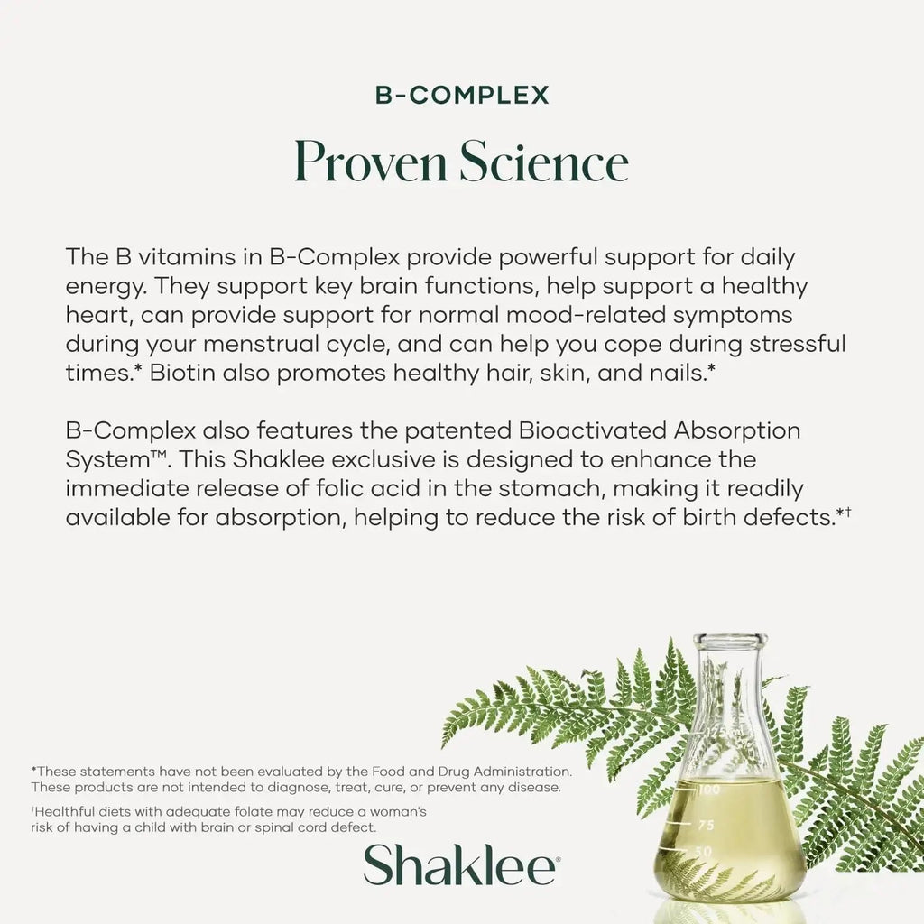 Shaklee - B-Complex- The Ultimate Energy Boost with Patented Bioactivated Absorption System™ - B Vitamins for Enhanced Well-Being Shaklee Au supplements
