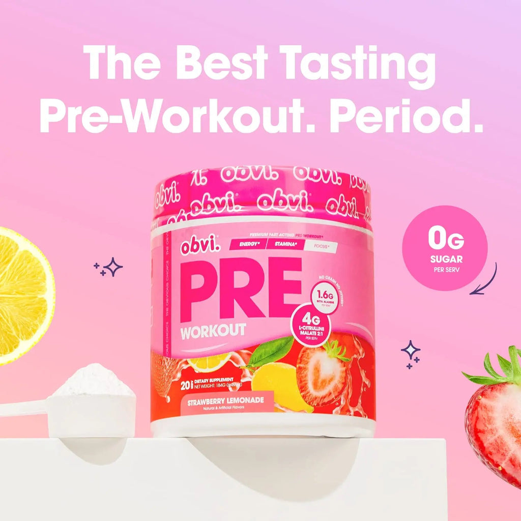 Obvi Pre Workout for Women, Preworkout, Designed for Energy, Stamina and Focus Obvi Au supplements