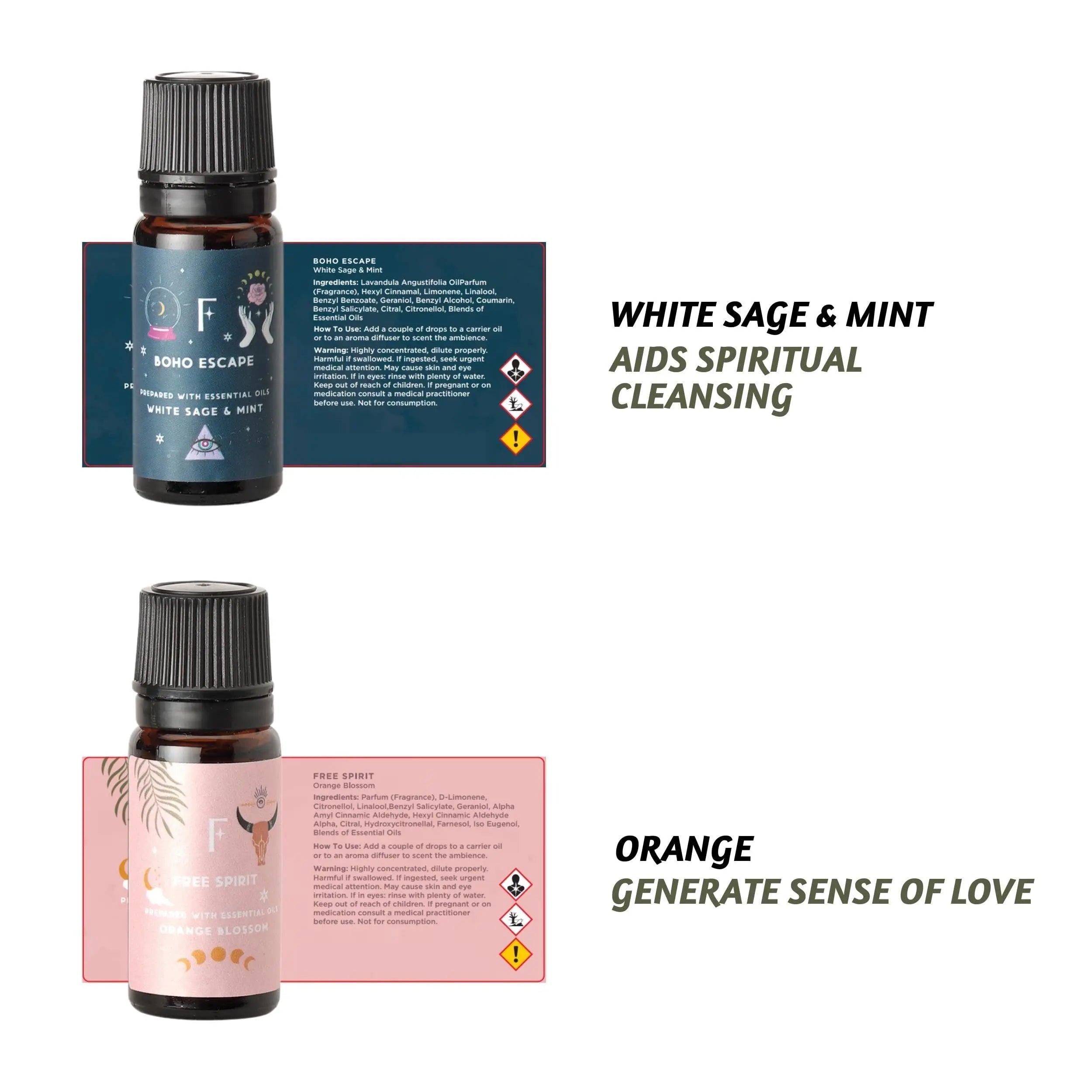 Folkulture Essential Oil Set for Diffuser, Set of 6, Aromatherapy Diffuser Oil Scents for Home Folkulture Au supplements