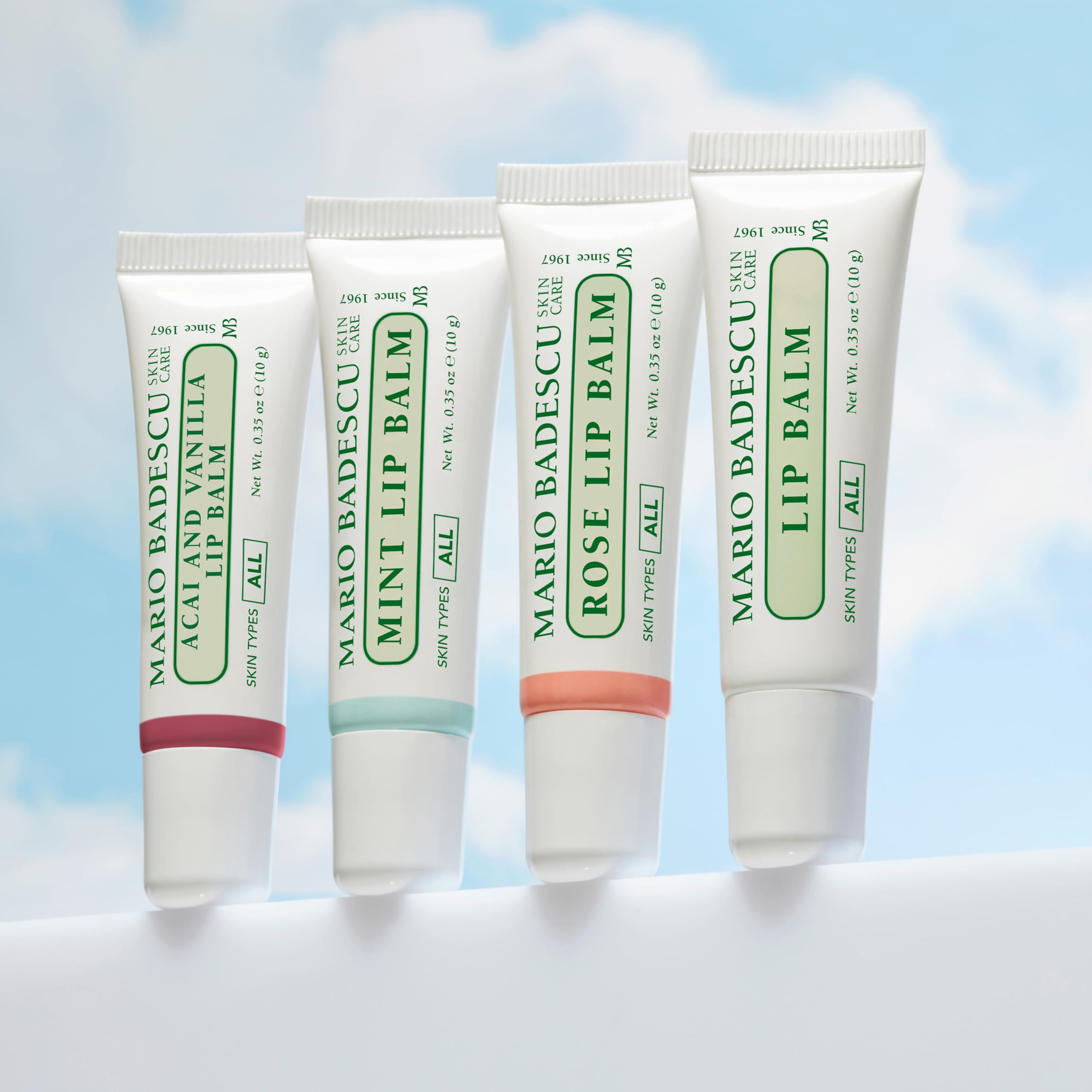 Mario Badescu Moisturizing Rose Lip Balm for Dry Cracked Lips, Infused with Coconut Oil and Shea Butter