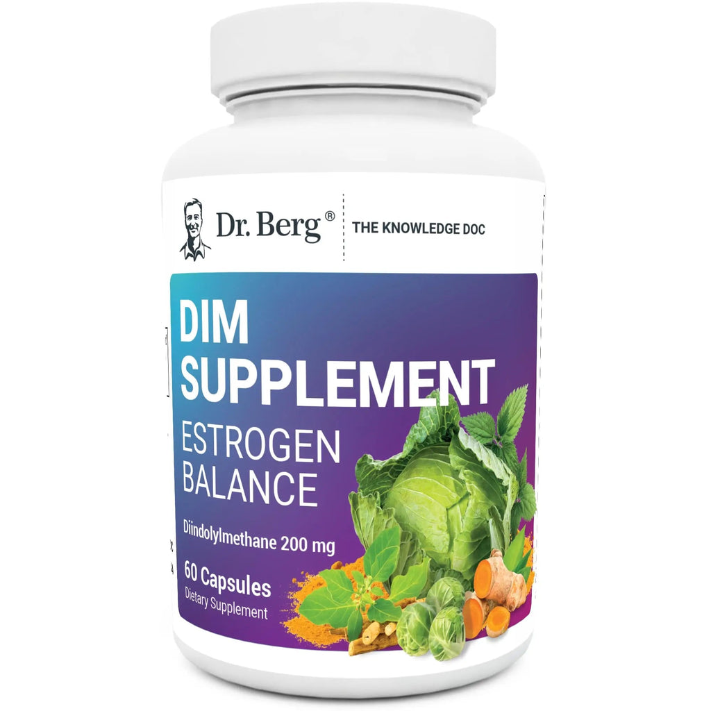 Dr. Berg DIM Supplement Estrogen Balance - Original Estrogen Supplement for Women with Diindolylmethane Dr. Berg Nutritionals Au supplements