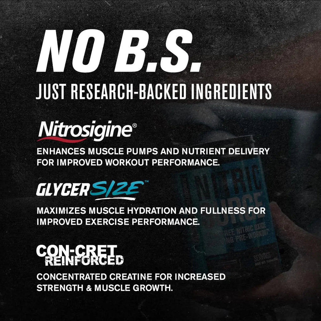 Nitric Surge Stim Free Pre Workout Powder - Caffeine Free Nitric Oxide Supplement Jacked Factory Au supplements
