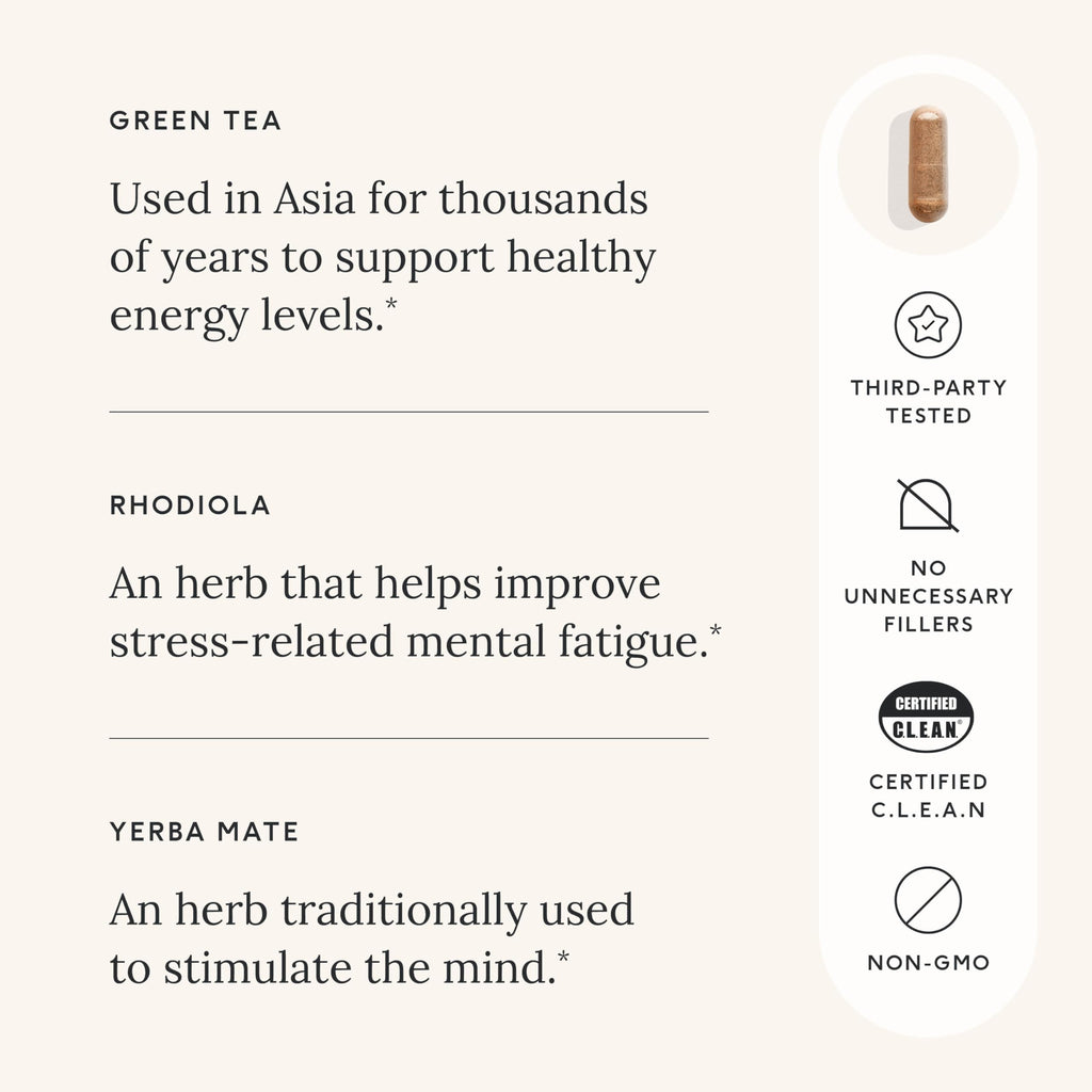 Care/of Natural Energy Supplements for Fatigue Vitamins for Energy and Tiredness for Women & Men, Energy Vitamins for Women for Healthy Energy, Energy Supplements for Women – 30 Energy Pills Care/of Au supplements