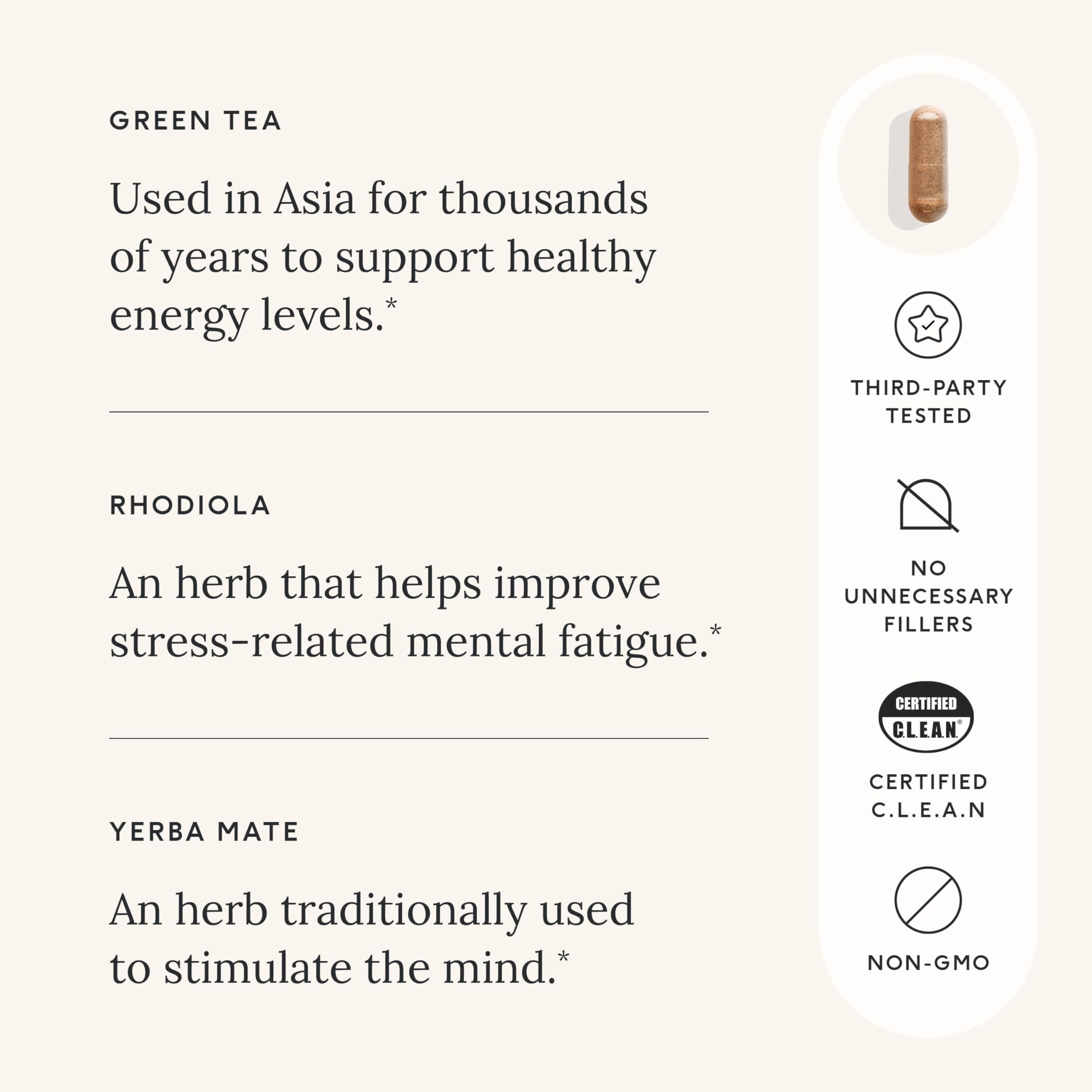 Care/of Natural Energy Supplements for Fatigue Vitamins for Energy and Tiredness for Women & Men, Energy Vitamins for Women for Healthy Energy, Energy Supplements for Women – 30 Energy Pills Care/of Au supplements