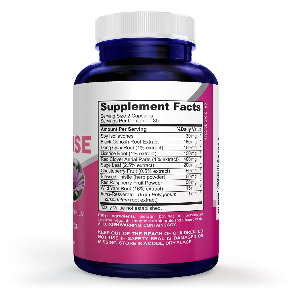 NusaPure Menopause Complex : Black Cohosh and Herbal Ingredients - 60 Capsules NusaPure Au supplements