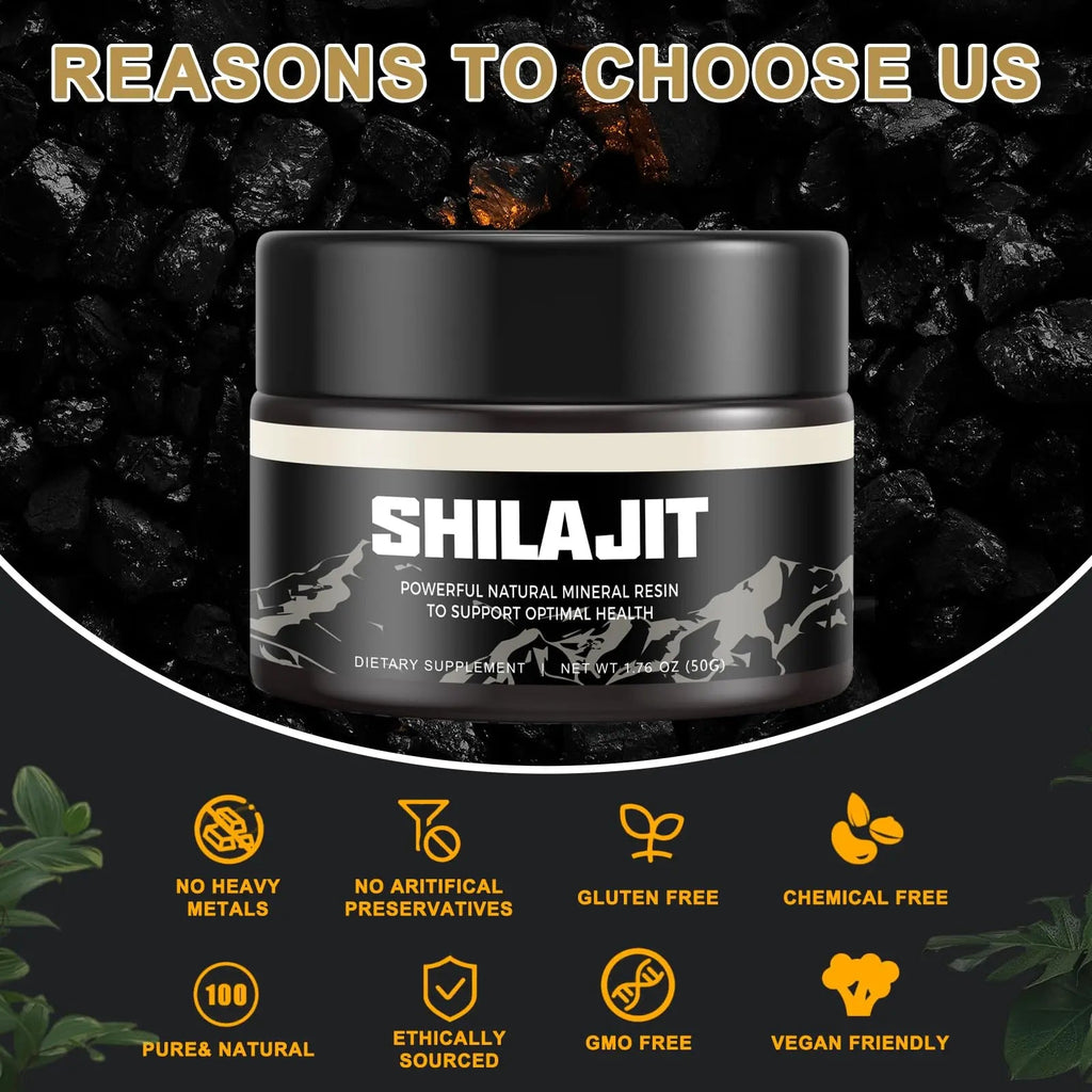 Shilajit Pure Himalayan Organic Shilajit Resin - Gold Grade 100% Shilajit Supplement Scarremover Au supplements