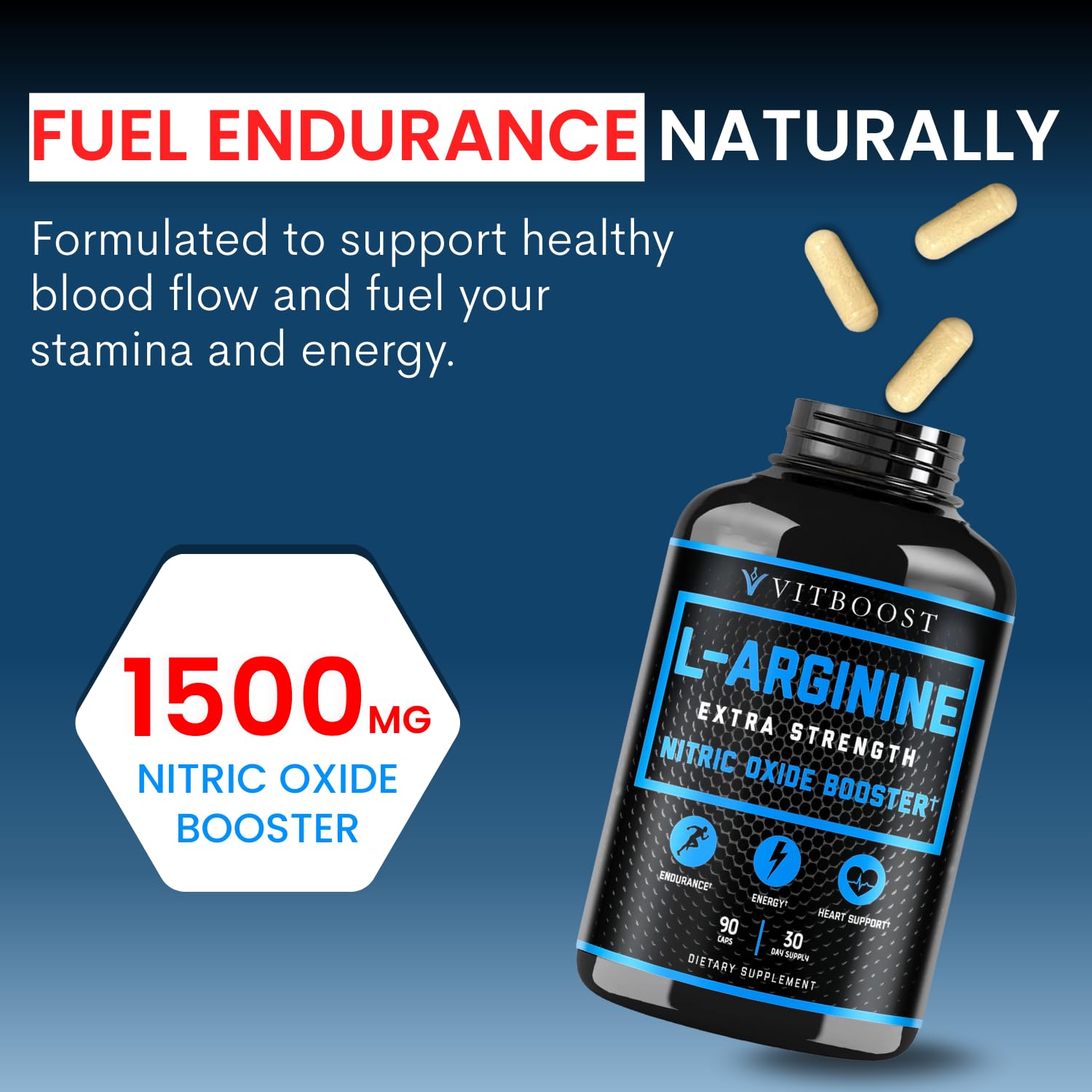 L Arginine Capsules with L-Citrulline 1500mg - Nitric Oxide Booster for Stamina, Muscle, Energy & Vascularity - L-Arginine and Essential Amino Supplement for Extra Strength