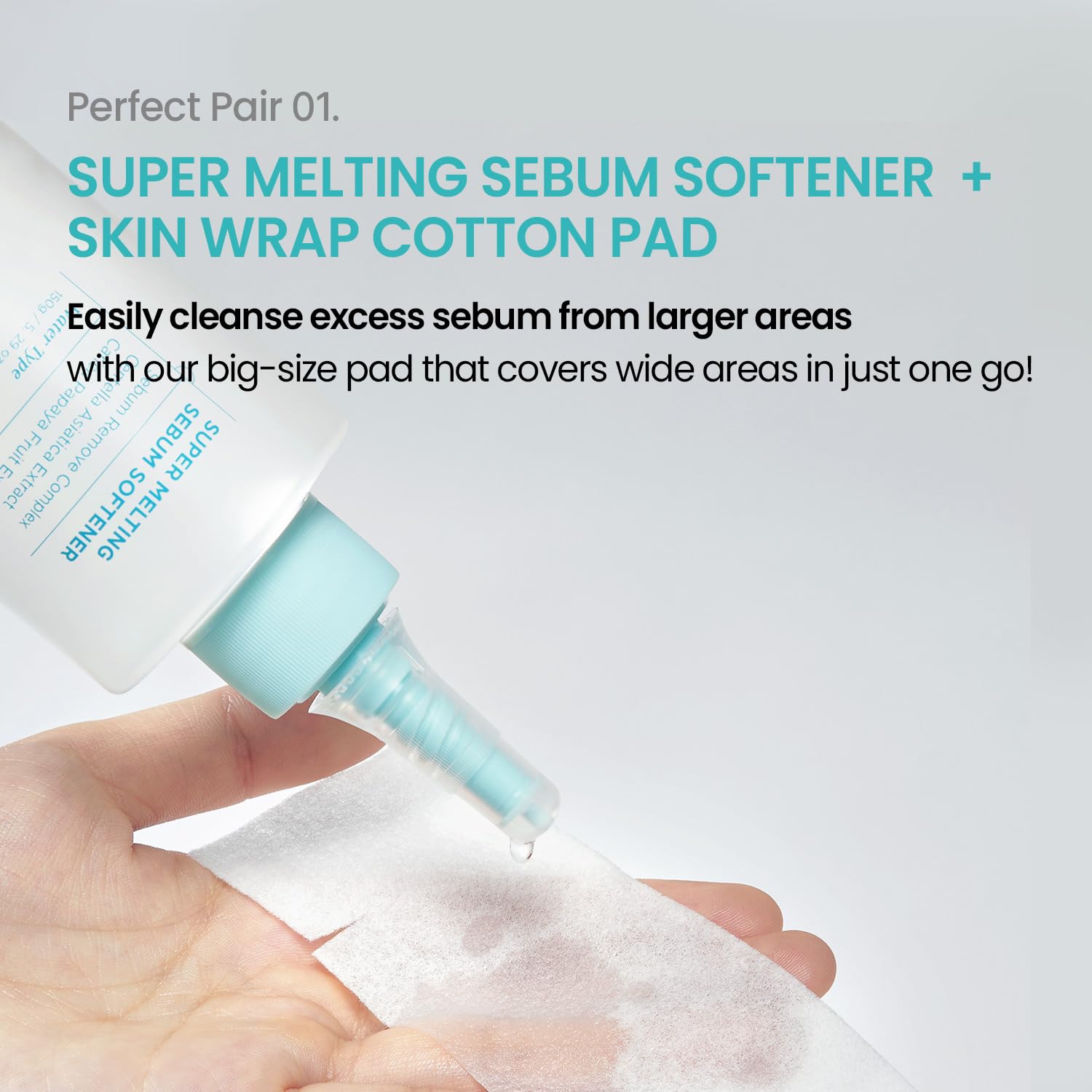 ilso Super Melting Sebum Softener, 5.29 fl oz, with 40 Skin Wrap Cotton Pads included, Pore Cleansing Solution, Blackhead Softener