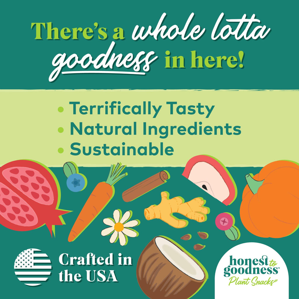 Honest to Goodness Plant Snacks Dog Treats, Enriched with Omega 3s & Postbiotics, 8oz Variety Pack, 6 Bags Honest to Goodness Au supplements