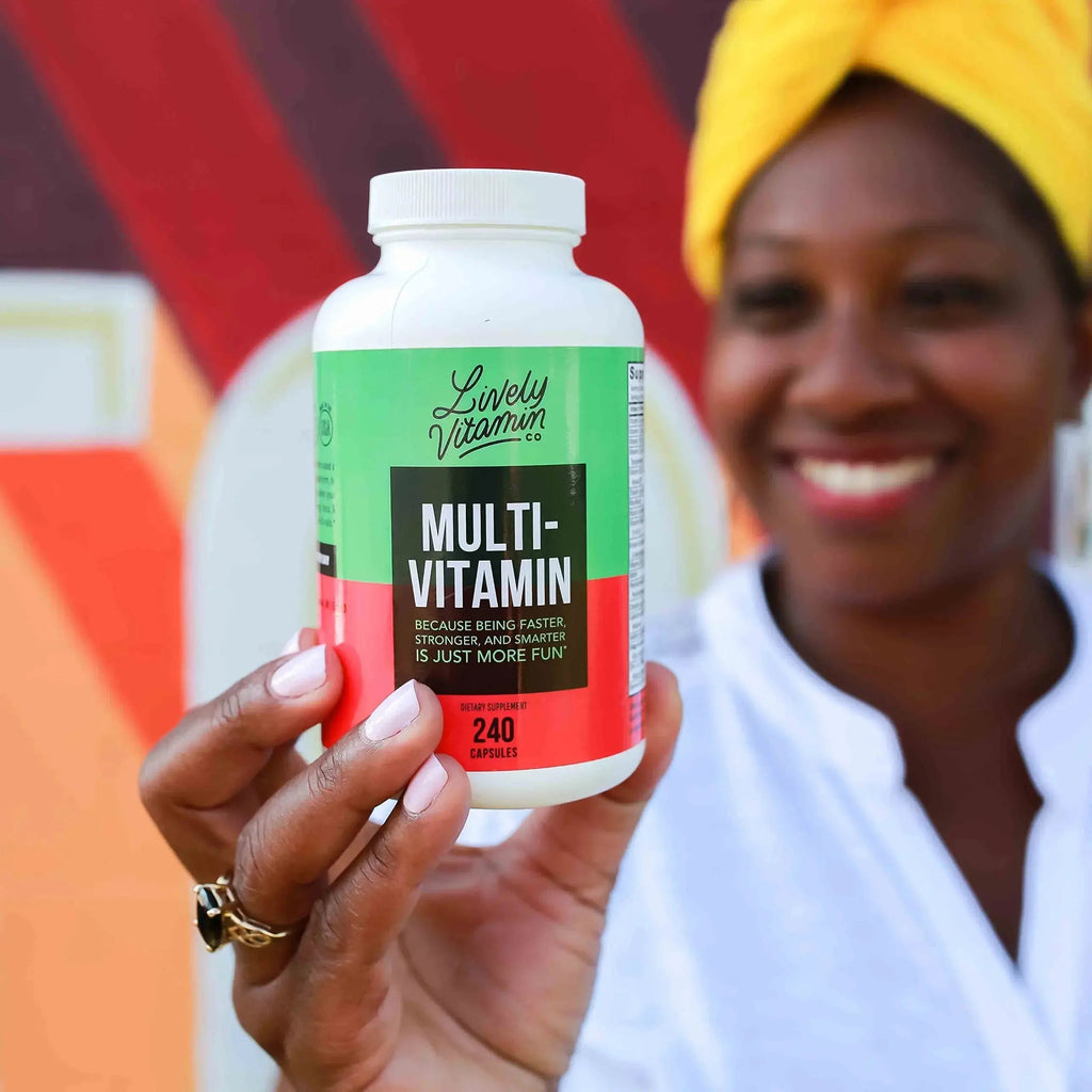 LIVELY VITAMIN CO. Multivitamin - 37 Vitamins Minerals and Extracts - Energy - Memory - Immune Function - Heart- Brain - Focus - Mood - Antioxidants - Dairy Gluten Soy Free - 60 Vegetarian Capsules LIVELY VITAMIN CO Au supplements
