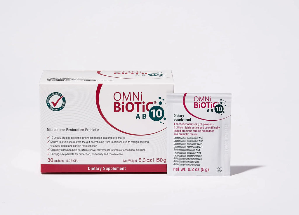 OMNi BiOTiC AB 10 - Clinically Tested Restorative Probiotic - Supports & Restores Gut Flora & Digestion OMNi BiOTiC Au supplements