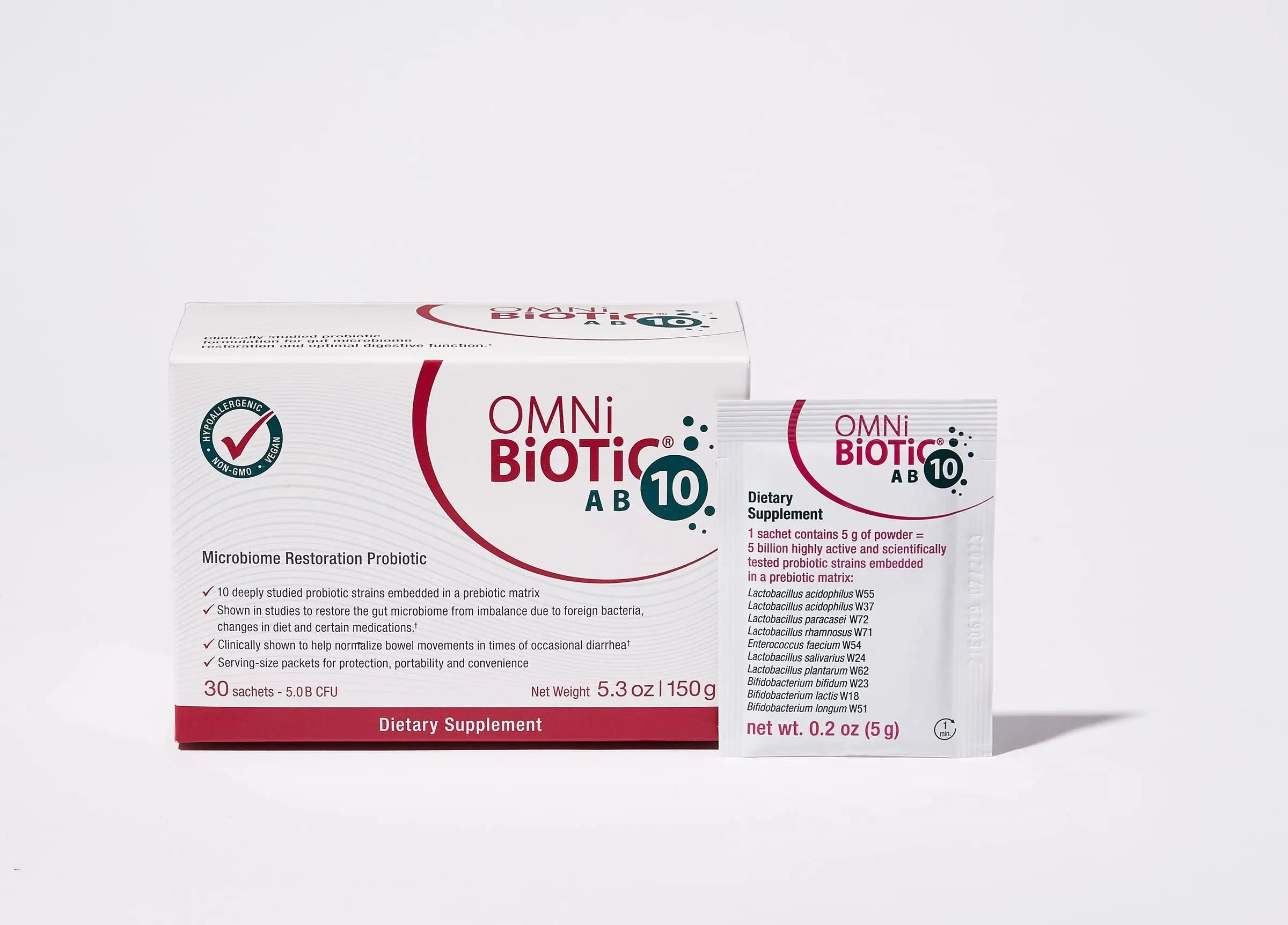 OMNi BiOTiC AB 10 - Clinically Tested Restorative Probiotic - Supports & Restores Gut Flora & Digestion OMNi BiOTiC Au supplements
